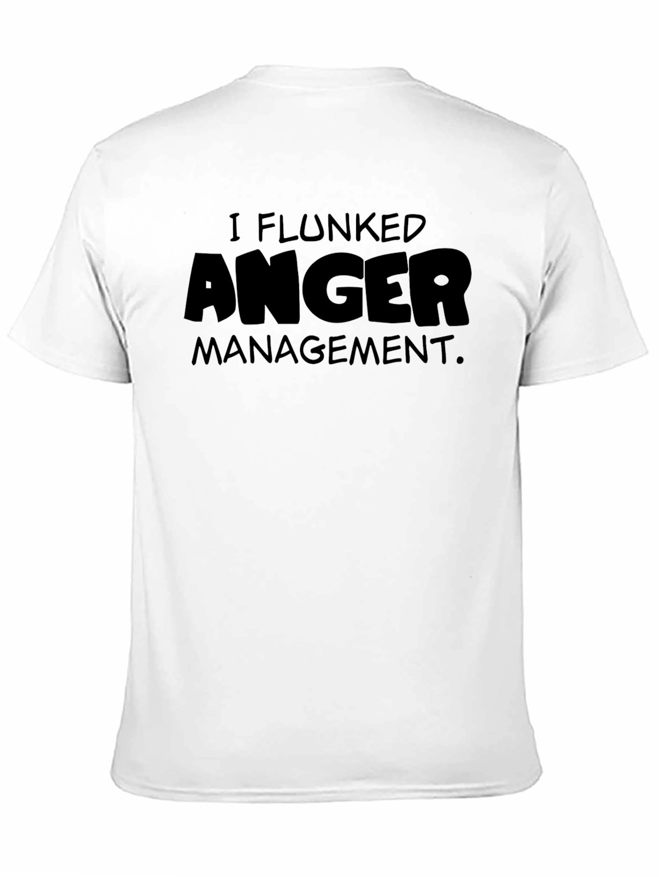I Flunked Anger Management Black T-Shirt