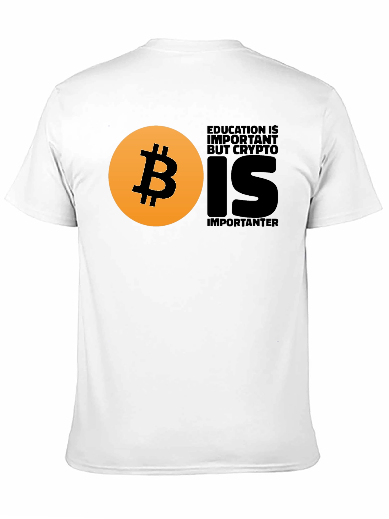 Crypto Education T-Shirt - Bitcoin Design