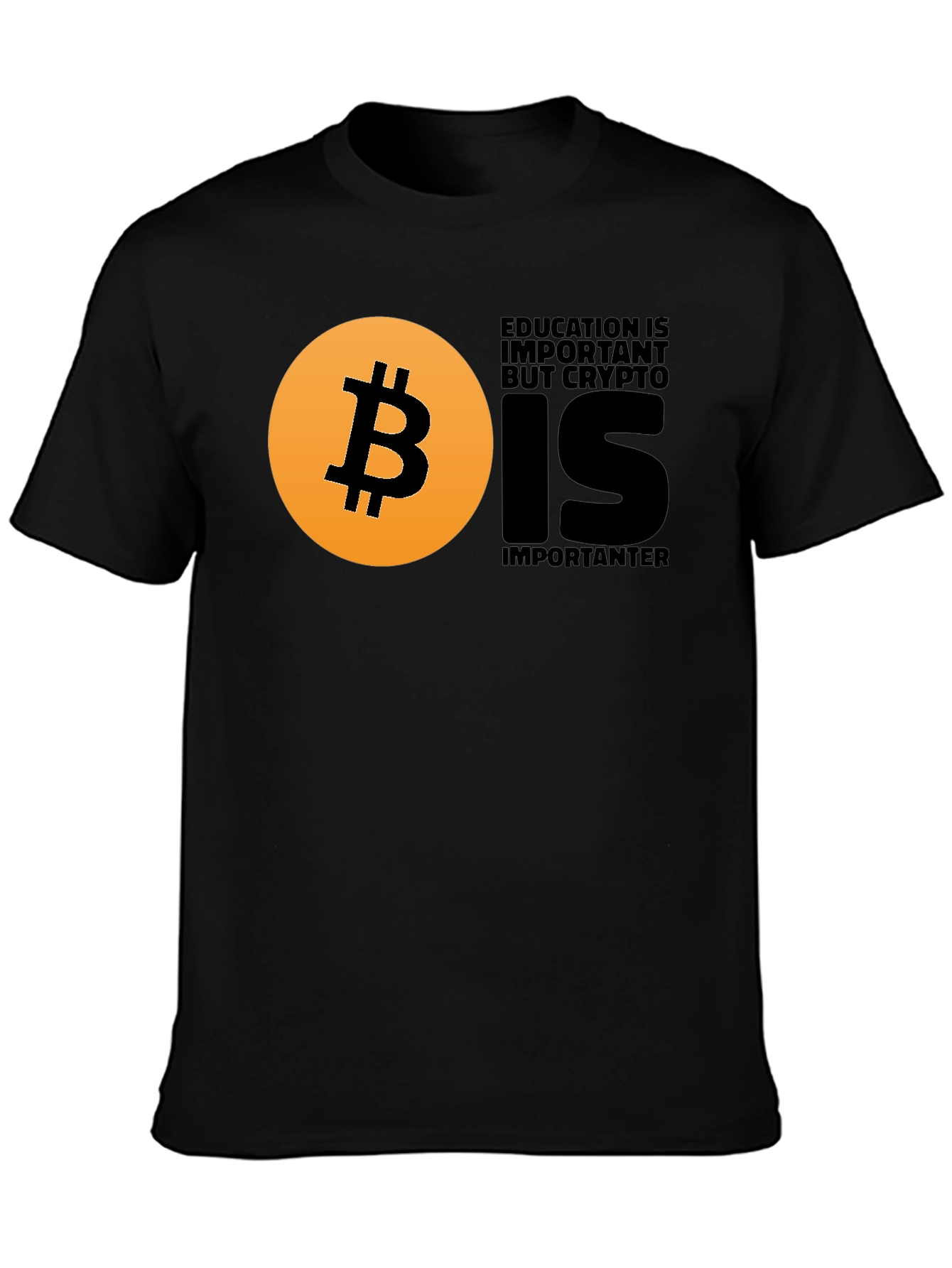 Crypto Education T-Shirt - Bitcoin Design