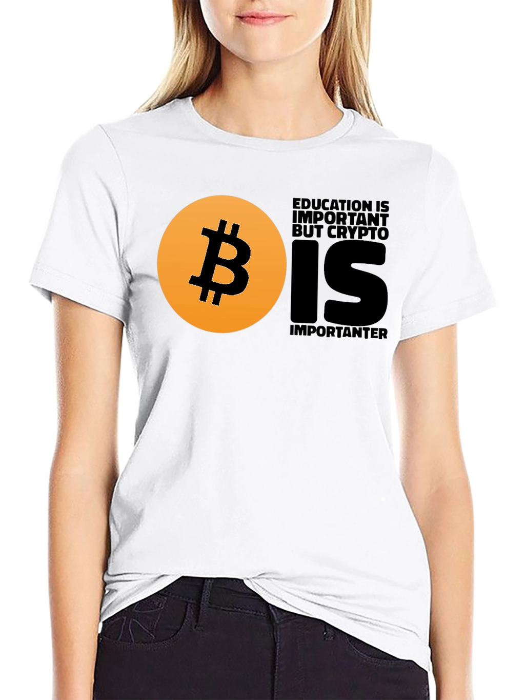 Crypto Education T-Shirt - Bitcoin Design