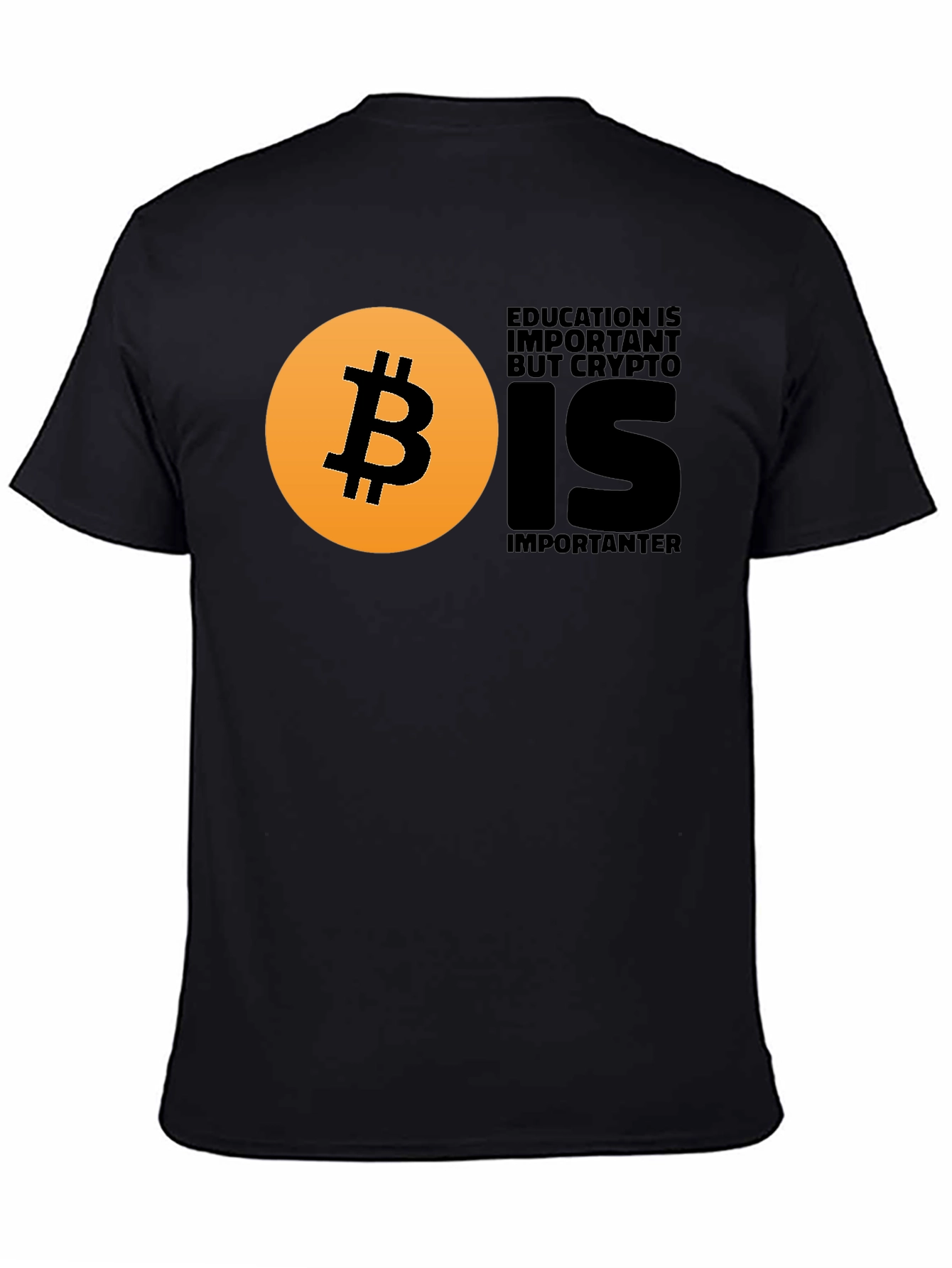 Crypto Education T-Shirt - Bitcoin Design