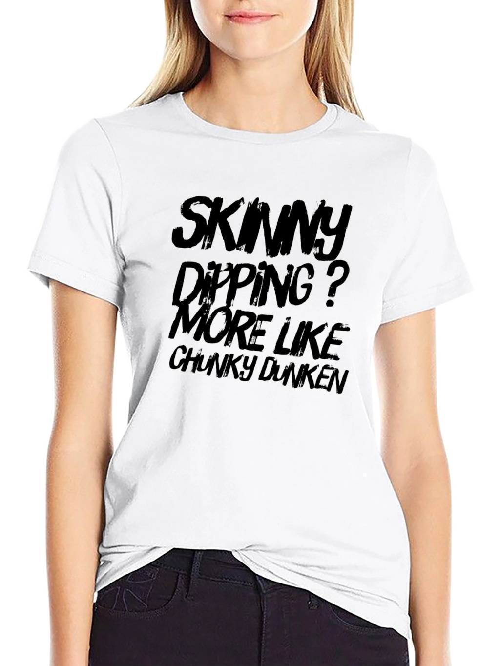 Skinny Dipping? Chunky Dunkin Graphic T-Shirt