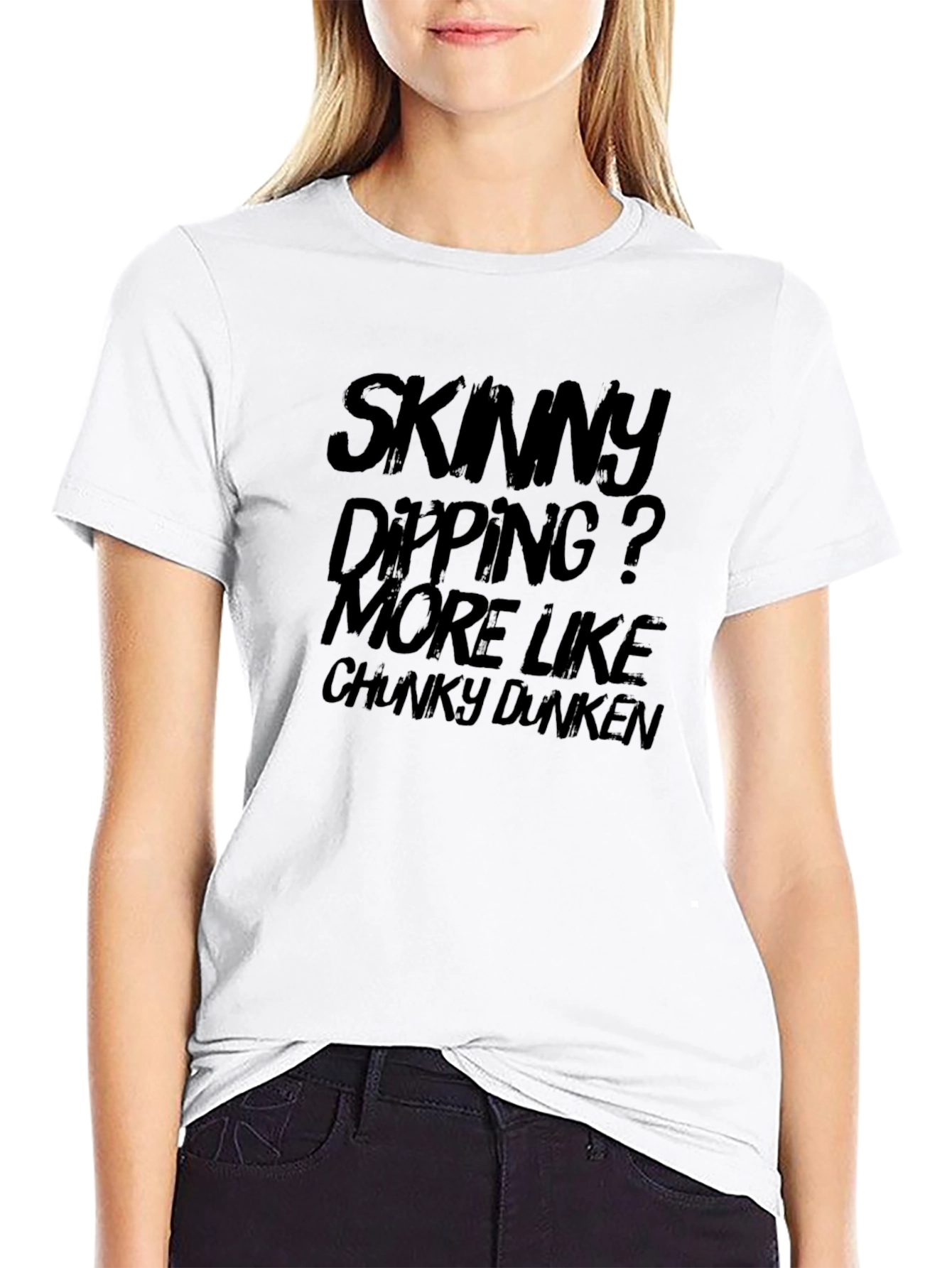 Skinny Dipping? Chunky Dunkin Graphic T-Shirt