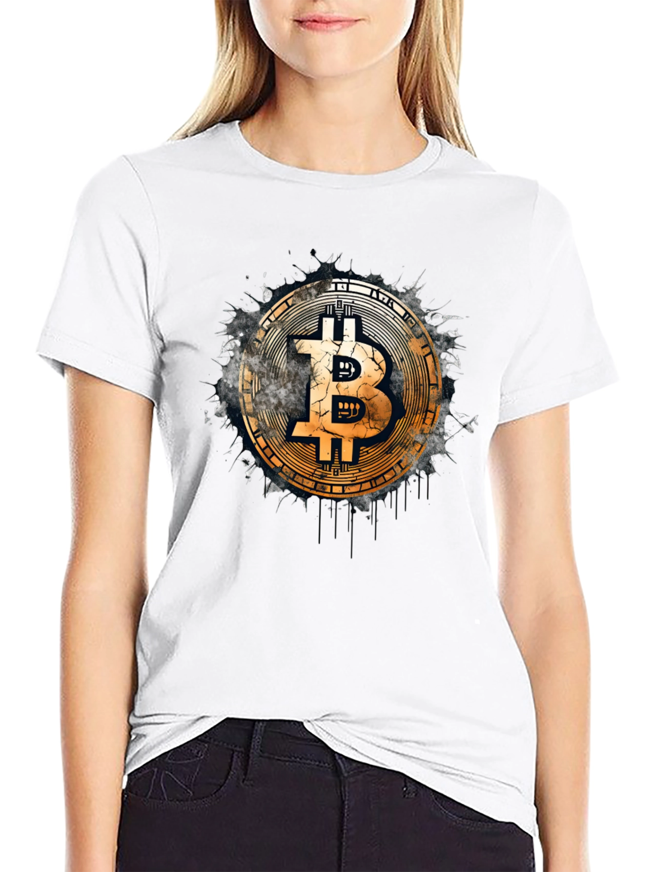 Bitcoin Logo Black T-Shirt