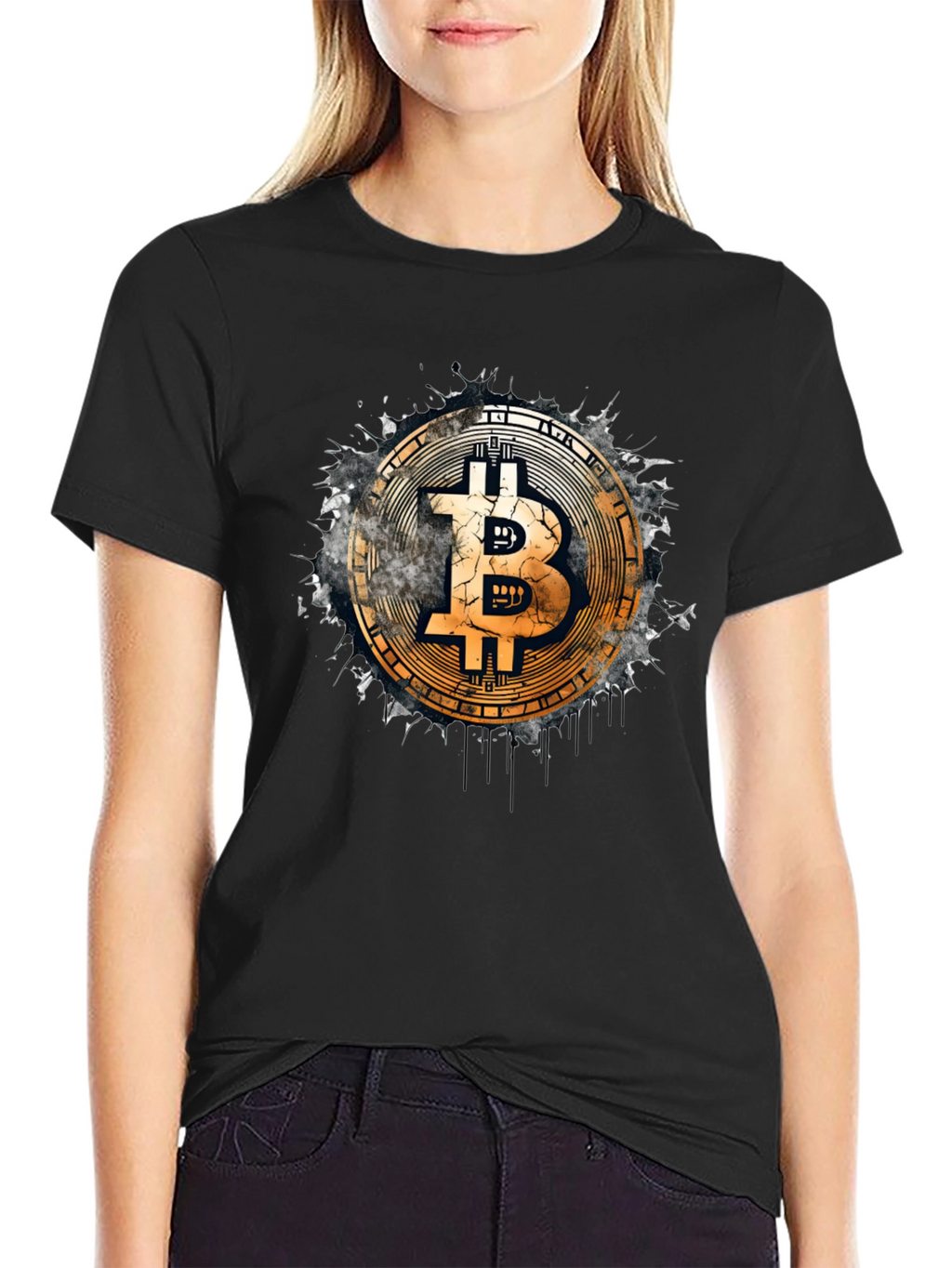 Bitcoin Logo Black T-Shirt