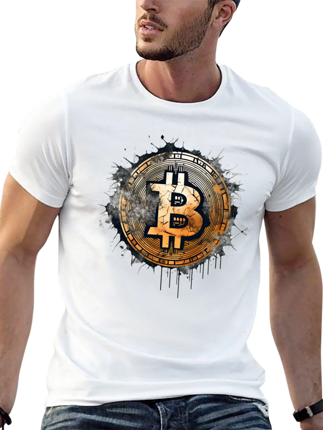 Bitcoin Logo Black T-Shirt