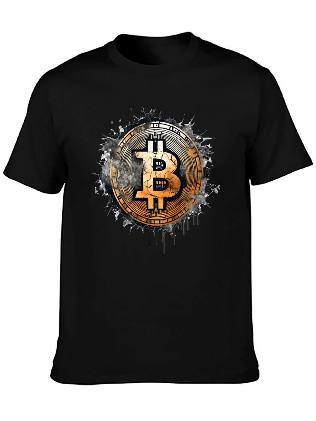 Bitcoin Logo Black T-Shirt