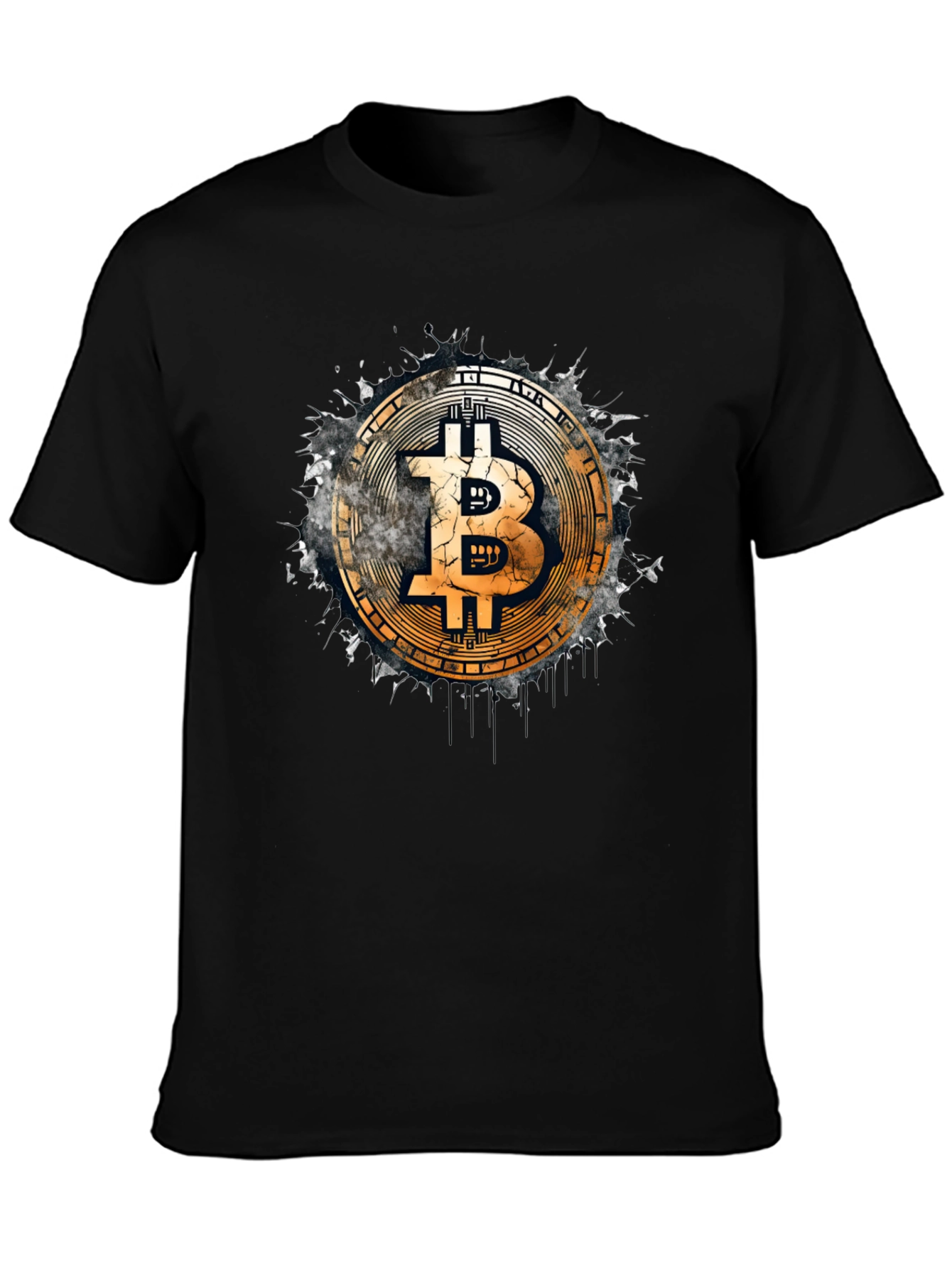 Bitcoin Logo Black T-Shirt