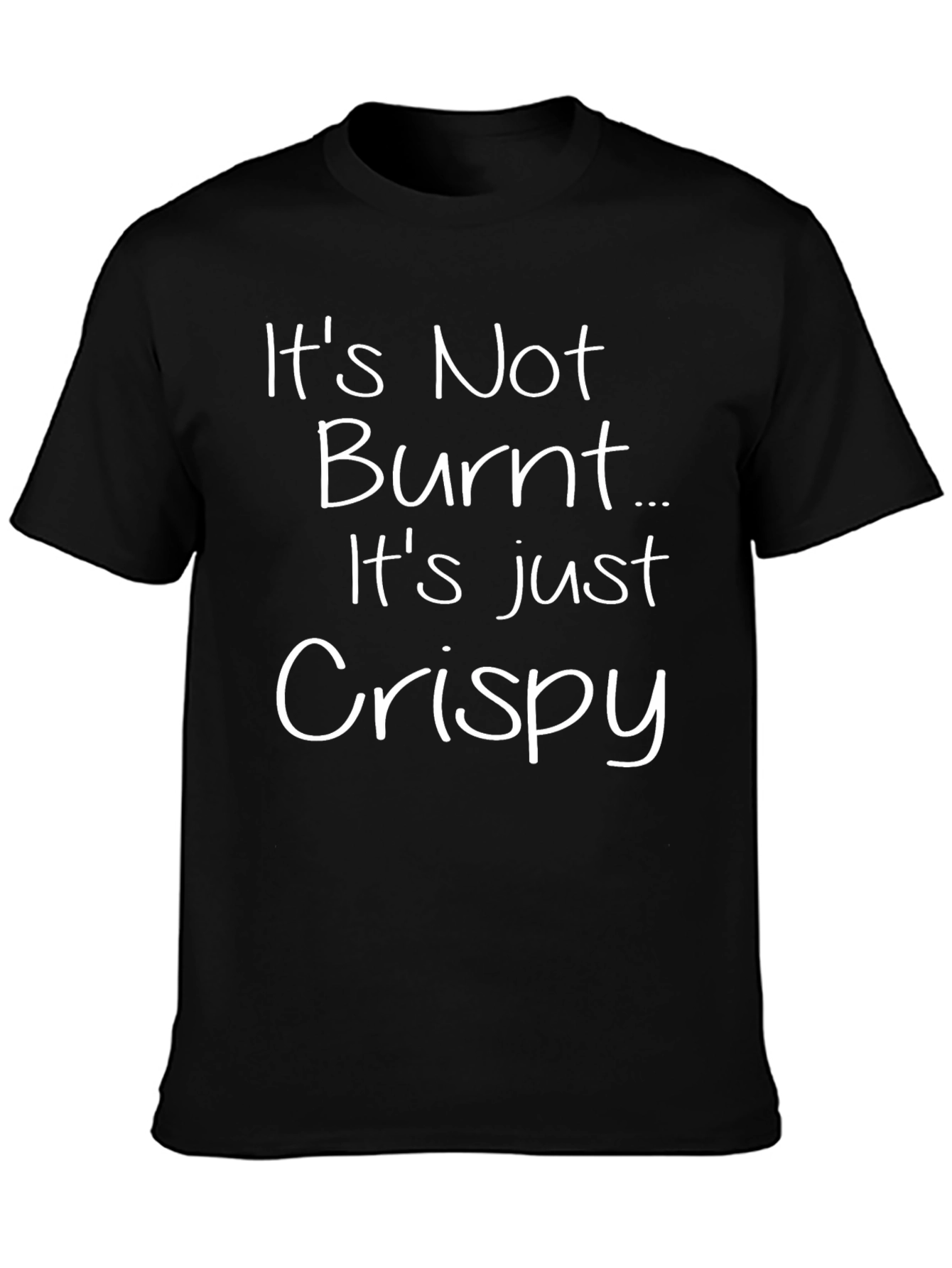 Crispy Funny T-Shirt Black Cotton