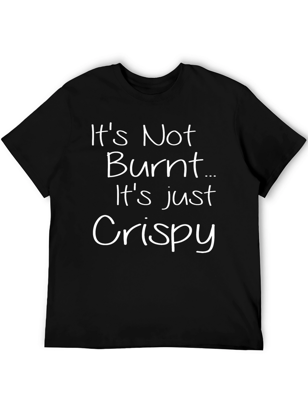 Crispy Funny T-Shirt Black Cotton