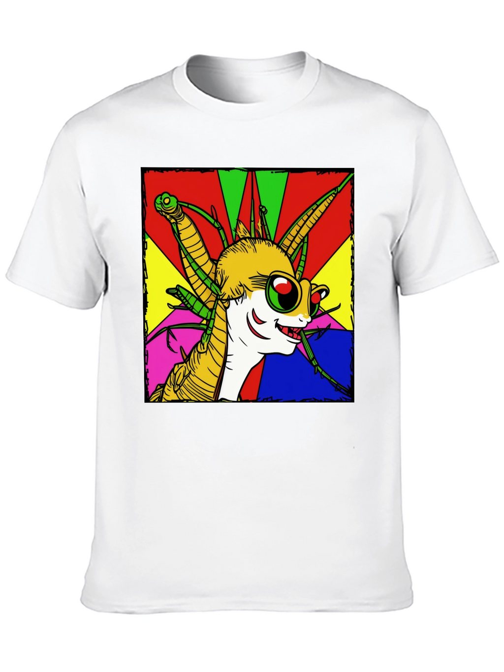 Cartoon Insect Graphic Tee - Quirky Style