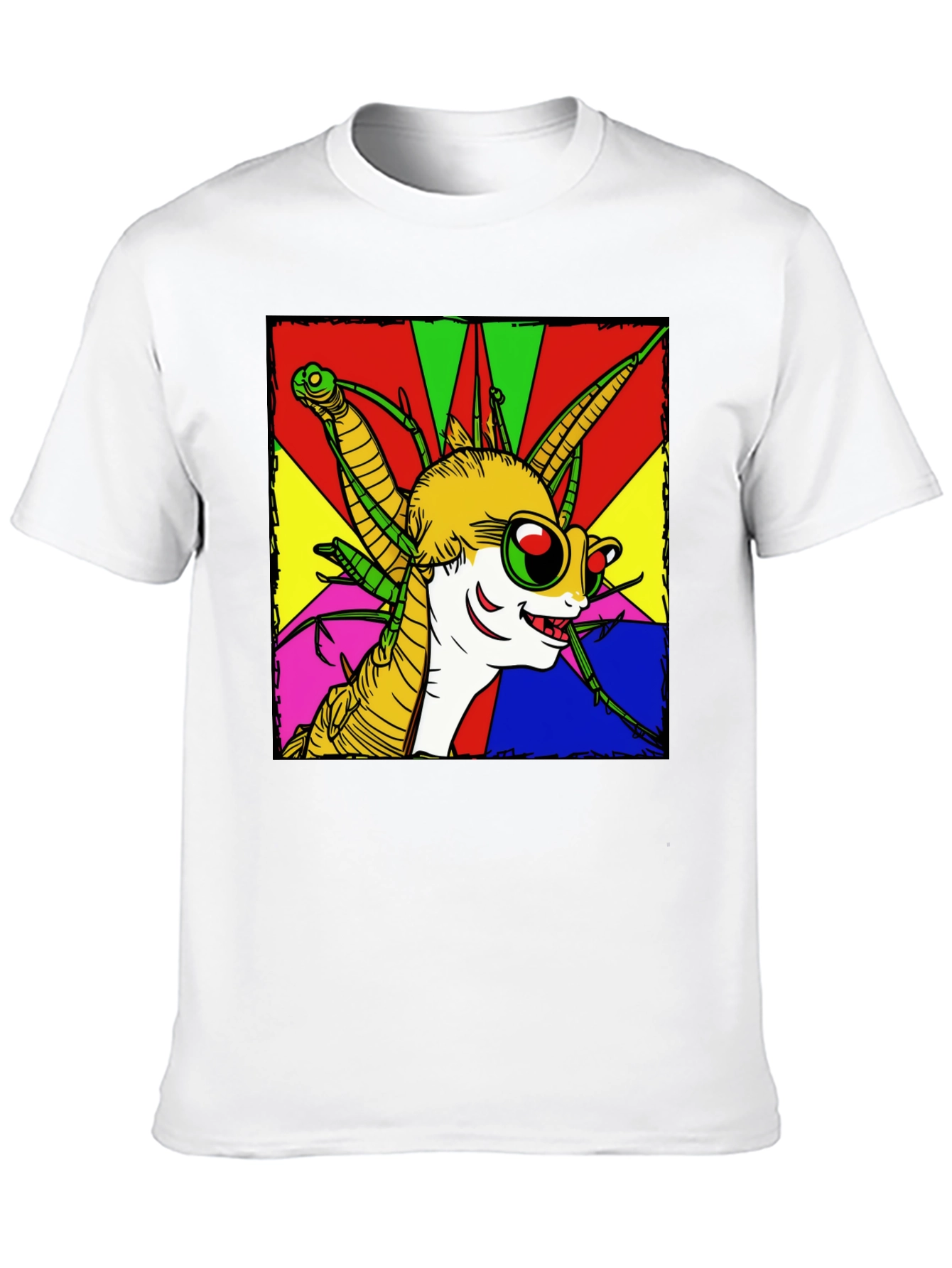 Cartoon Insect Graphic Tee - Quirky Style
