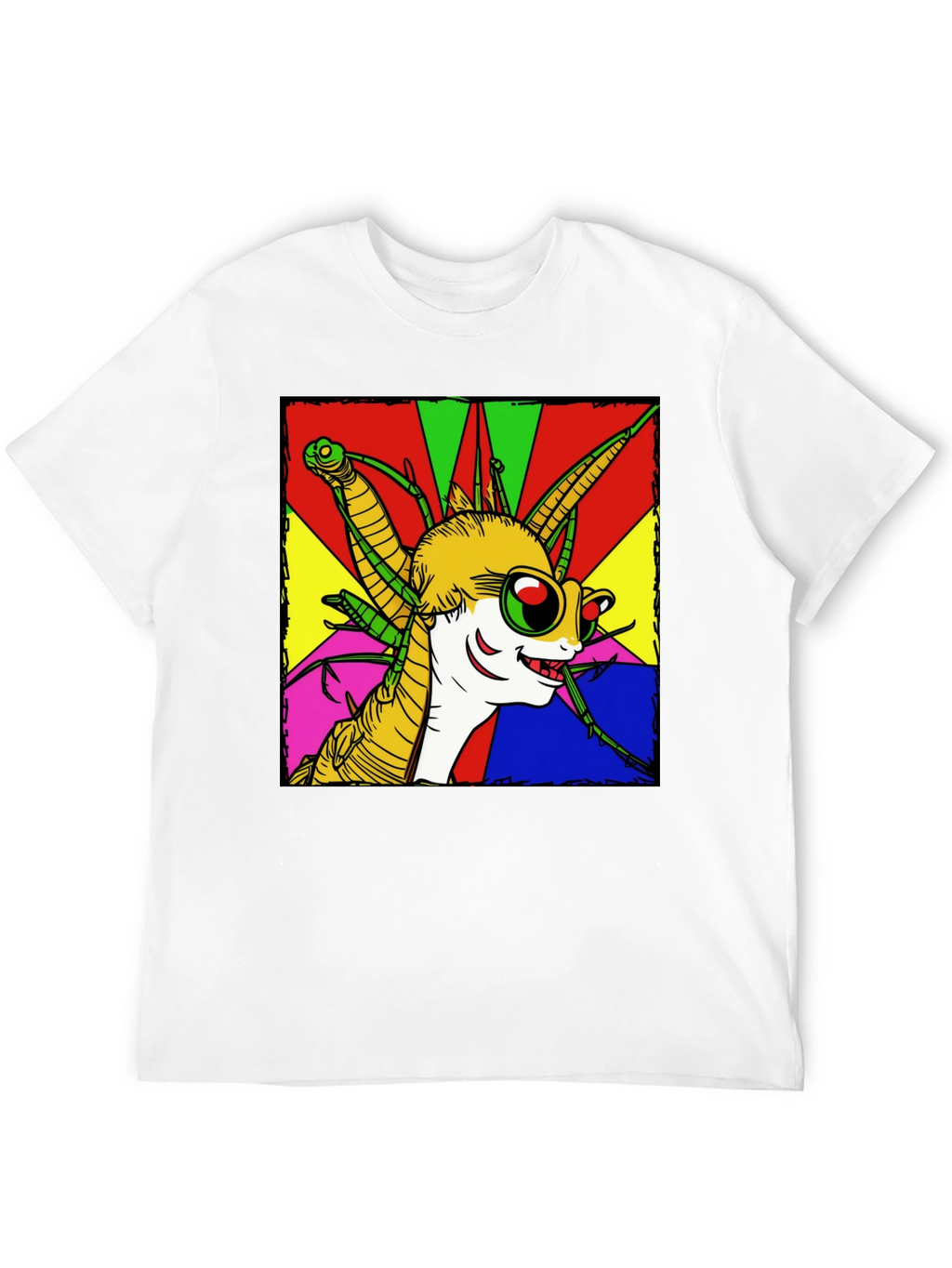 Cartoon Insect Graphic Tee - Quirky Style
