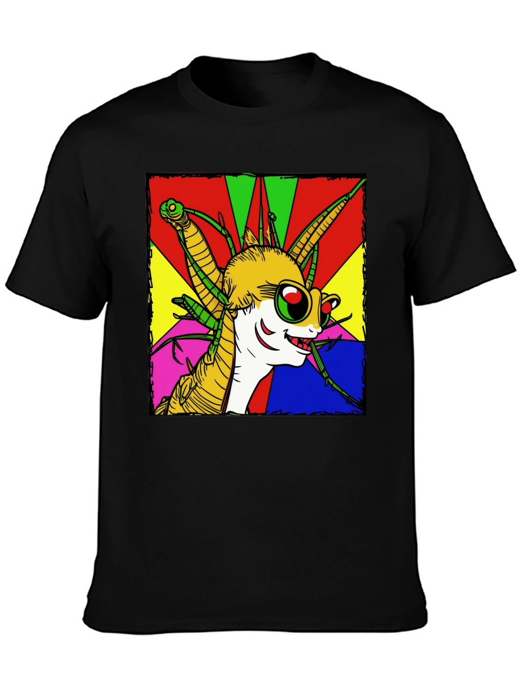 Cartoon Insect Graphic Tee - Quirky Style