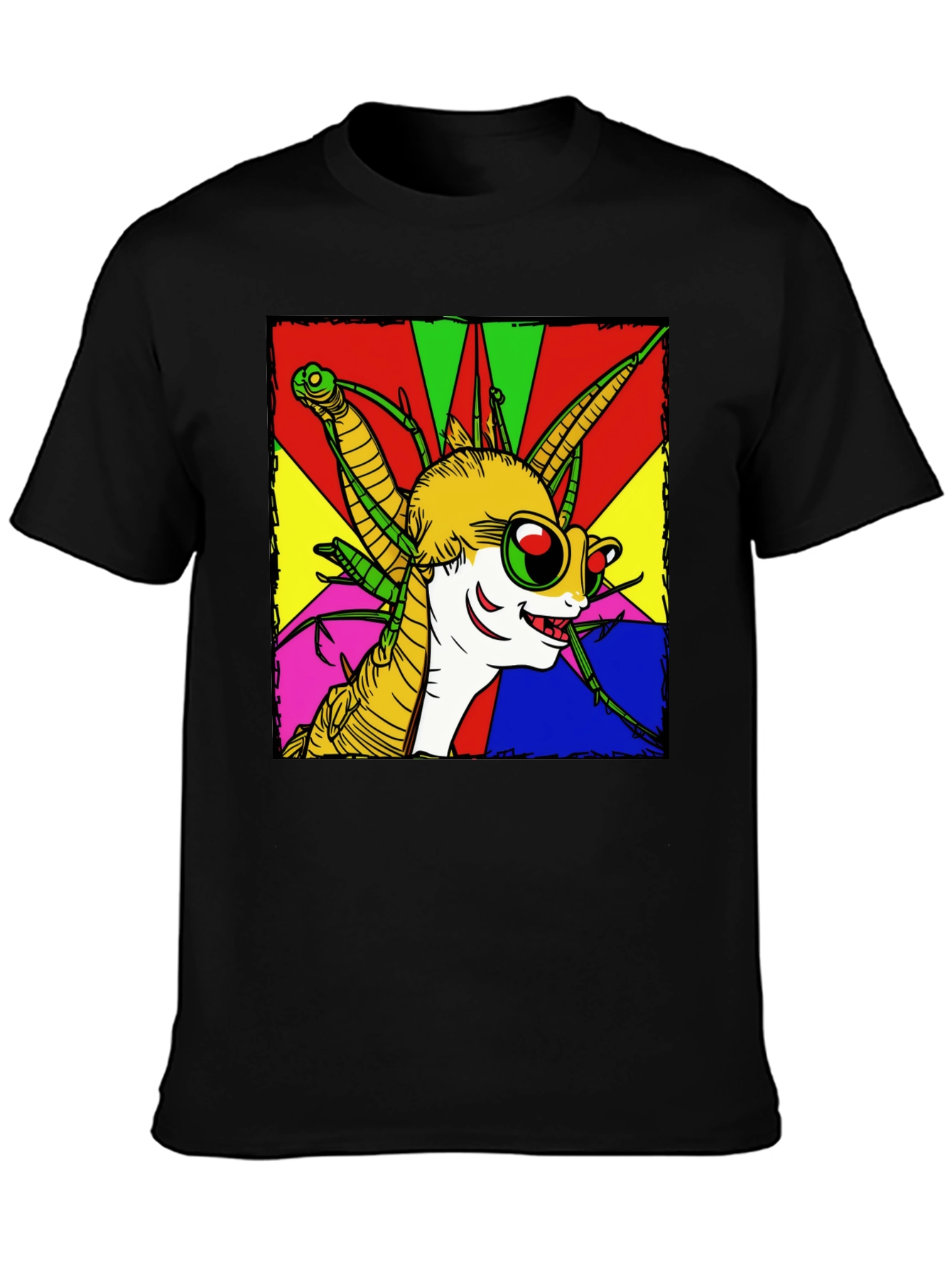Cartoon Insect Graphic Tee - Quirky Style