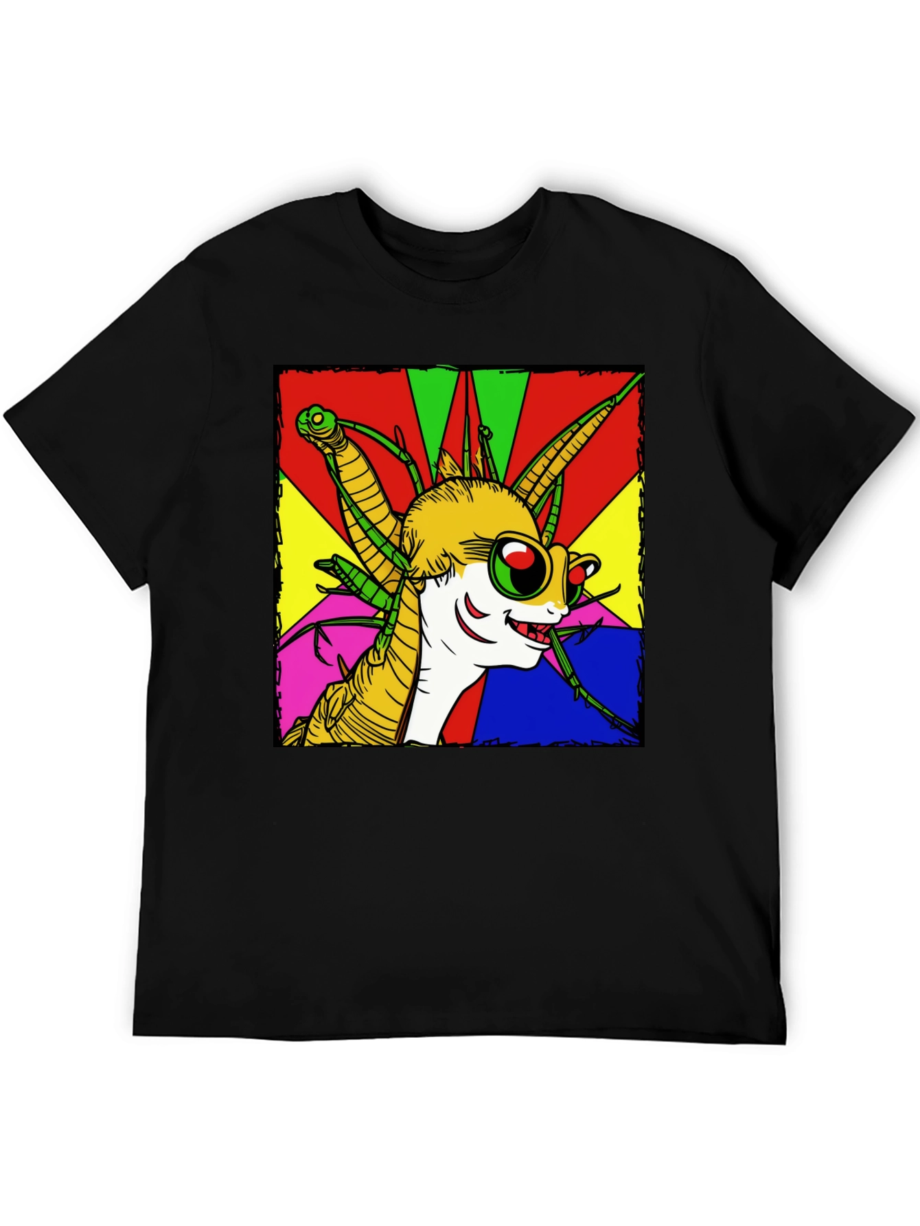 Cartoon Insect Graphic Tee - Quirky Style