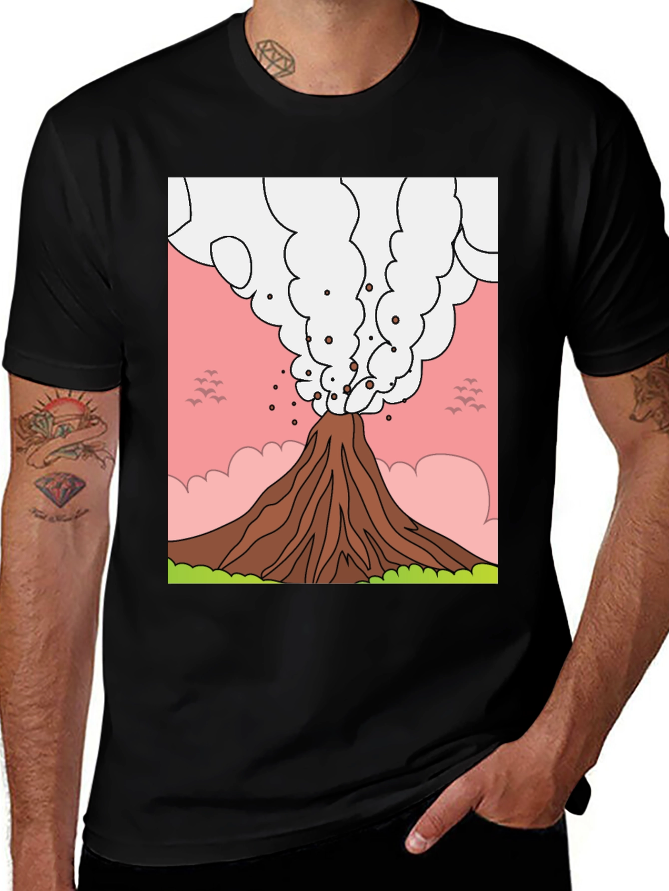 Volcano Graphic T-Shirt - Erupting Style