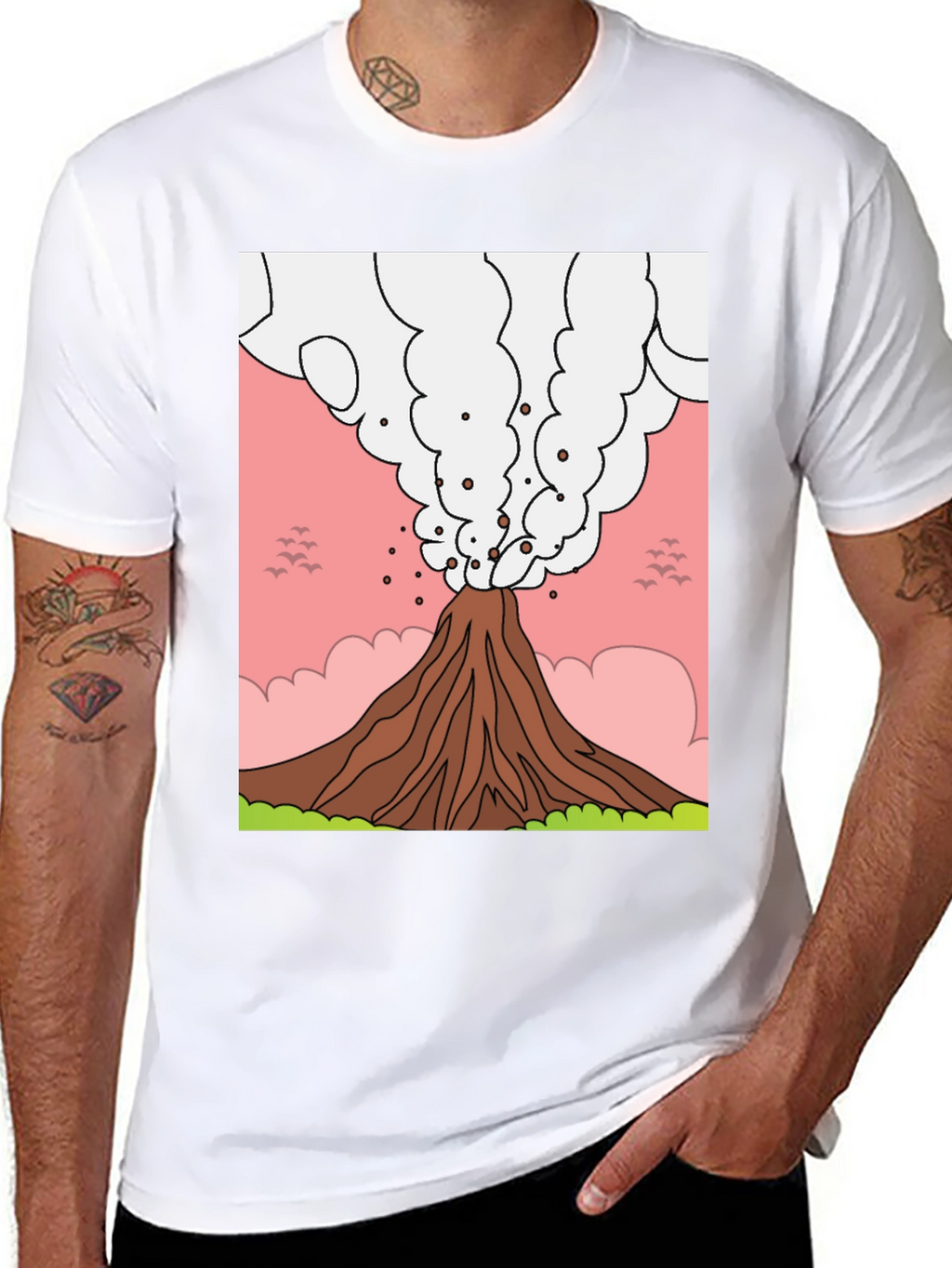 Volcano Graphic T-Shirt - Erupting Style