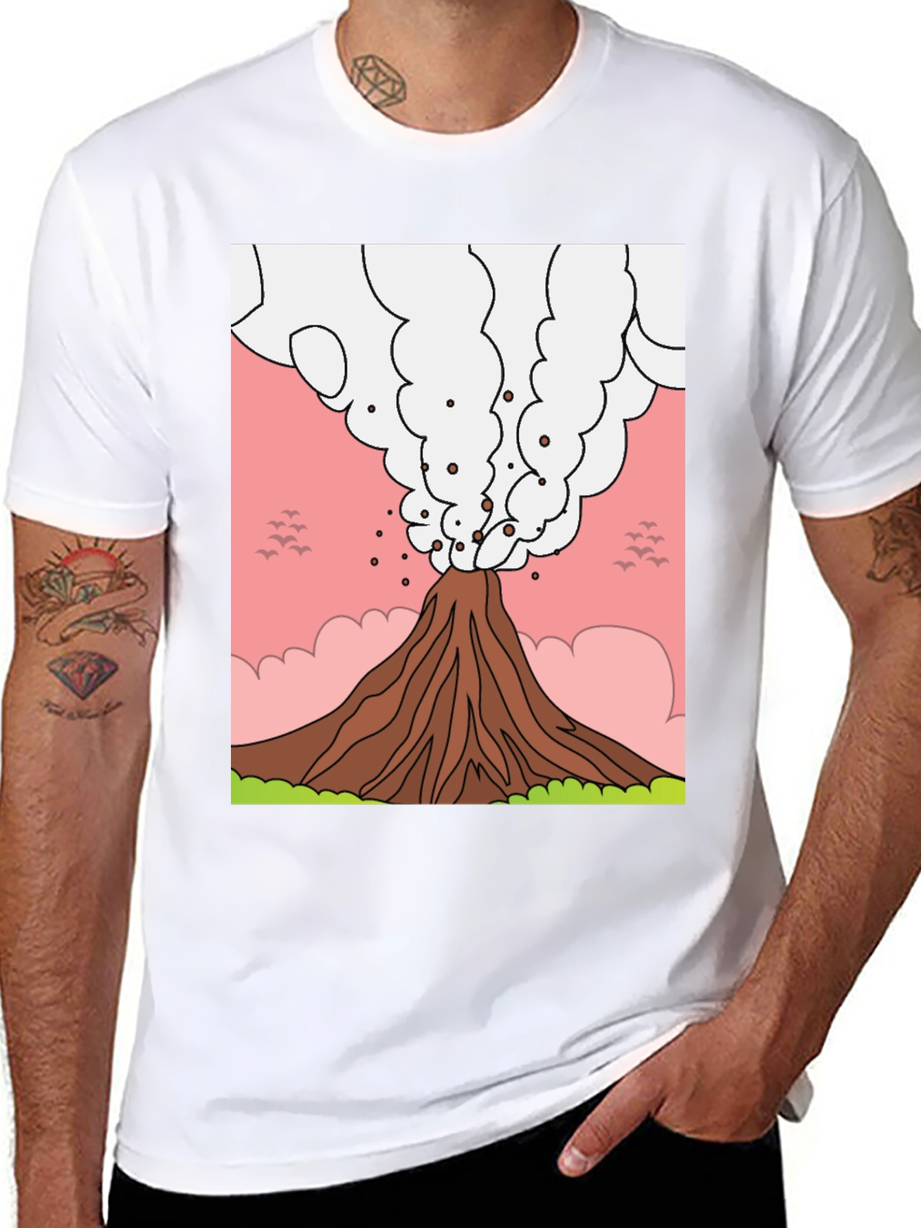 Volcano Graphic T-Shirt - Erupting Style