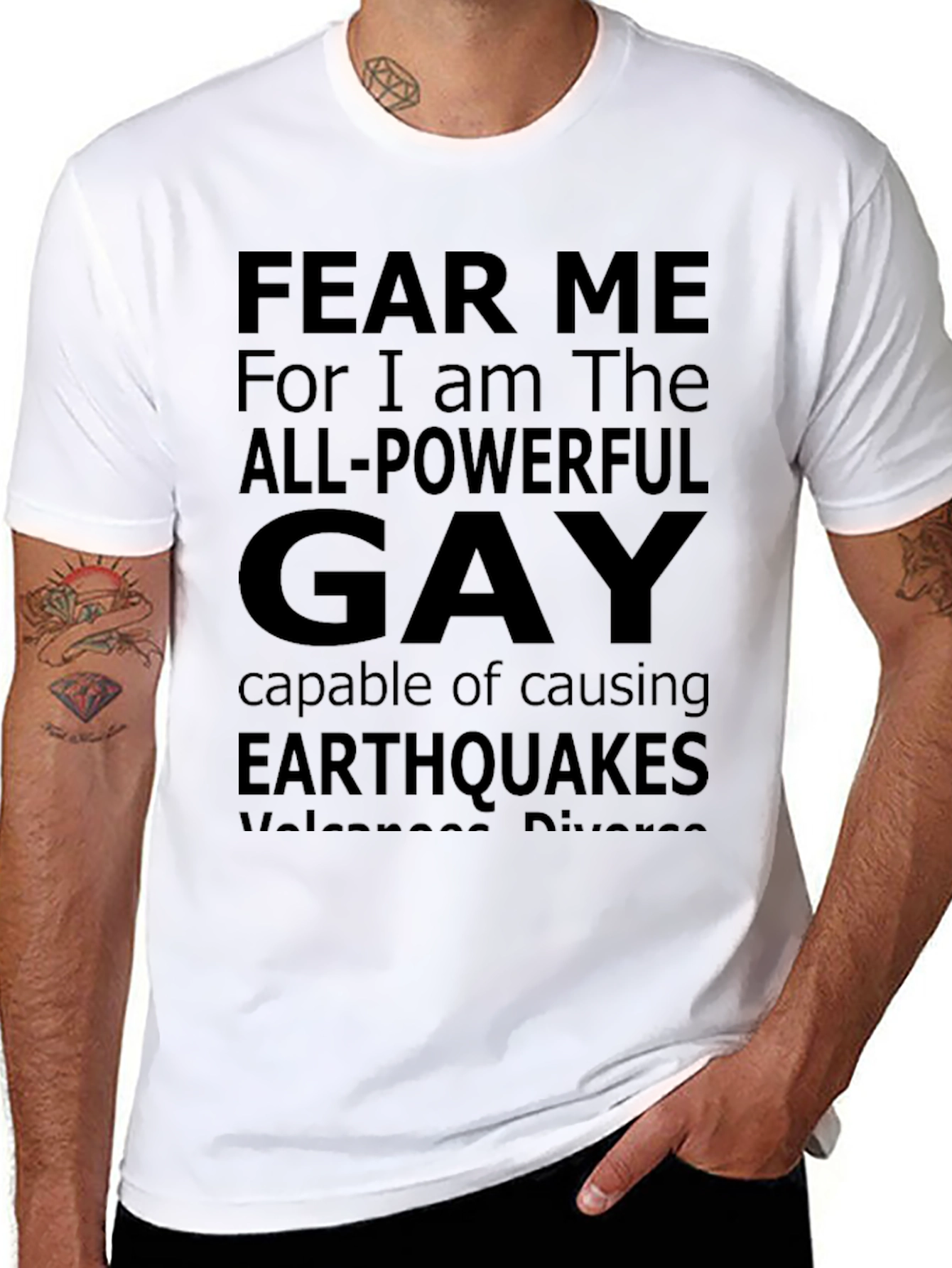 Fear Me All-Powerful Gay Tee