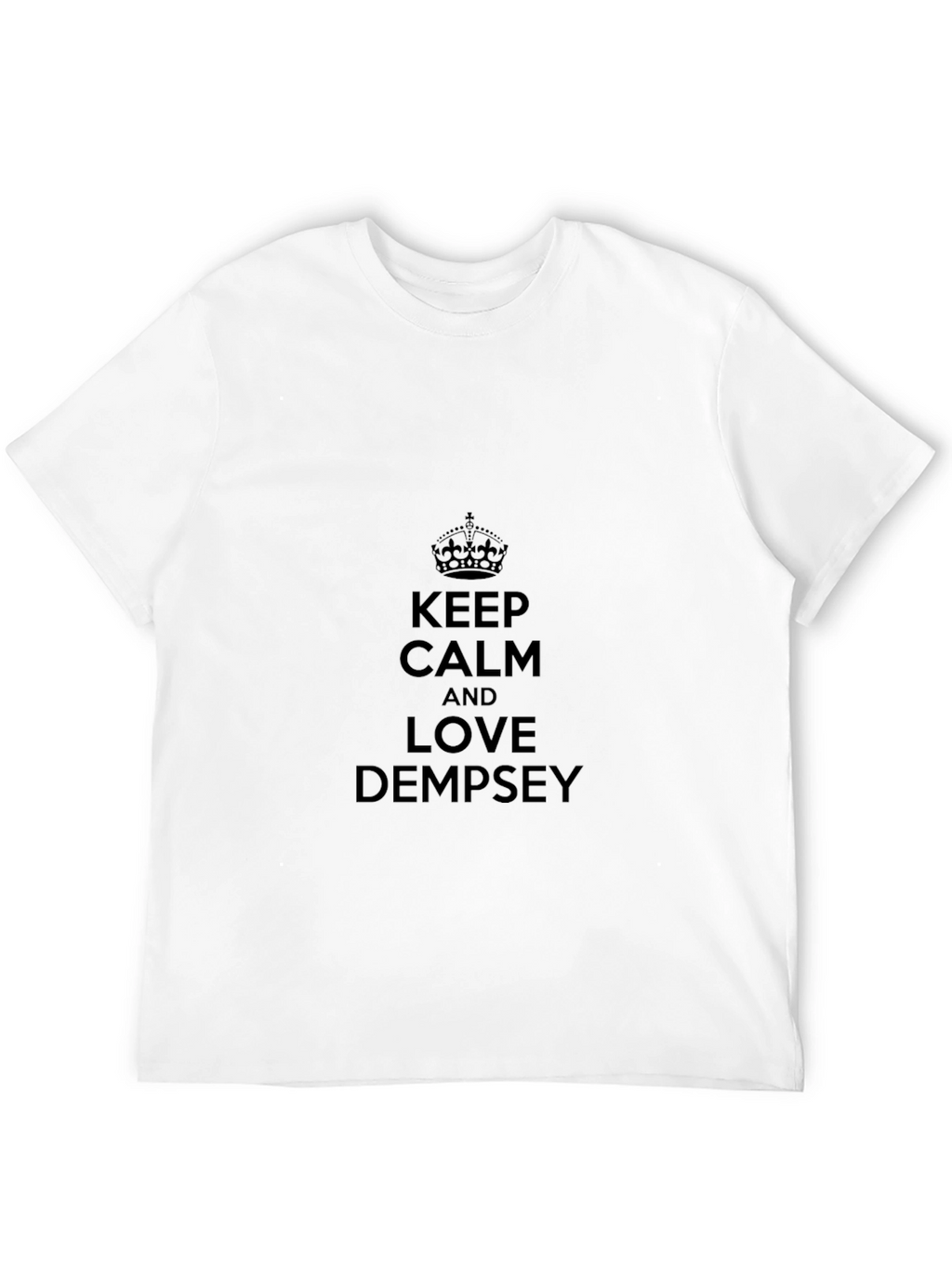 Keep Calm and Love Dempsey Black T-Shirt