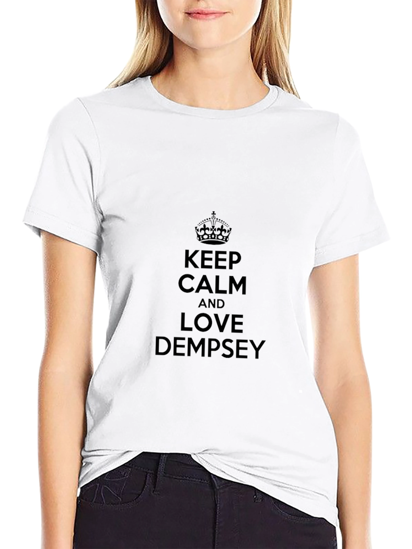 Keep Calm and Love Dempsey Black T-Shirt