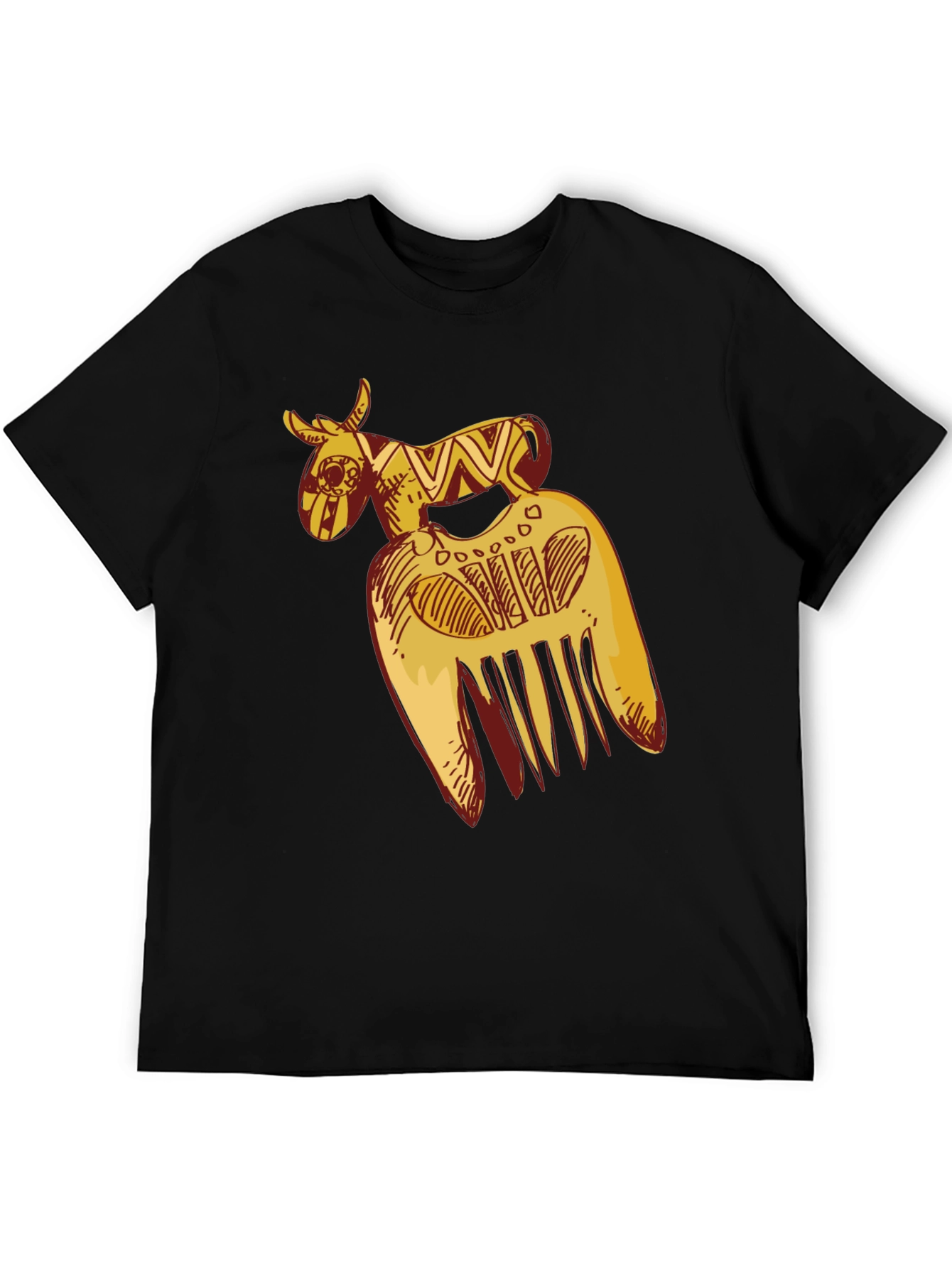 African Comb Black T-Shirt