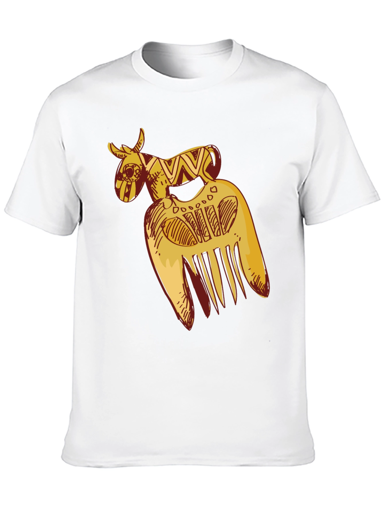 African Comb Black T-Shirt