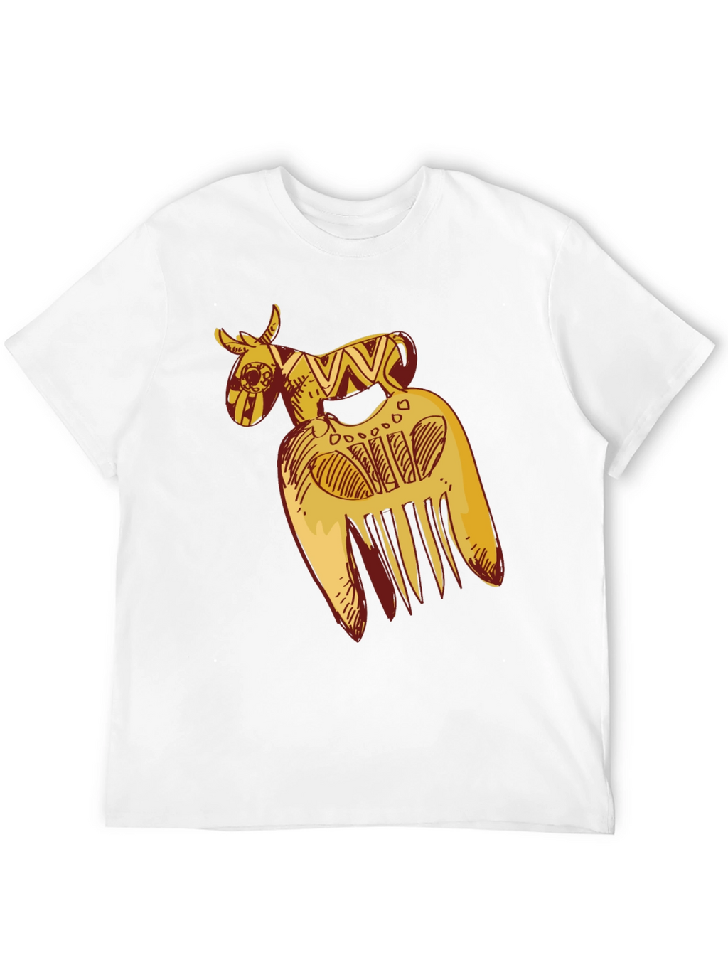 African Comb Black T-Shirt