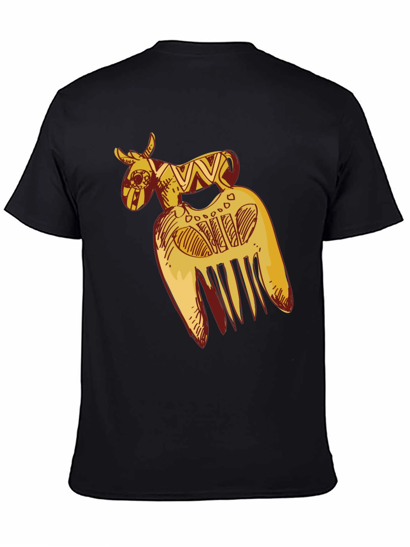 African Comb Black T-Shirt