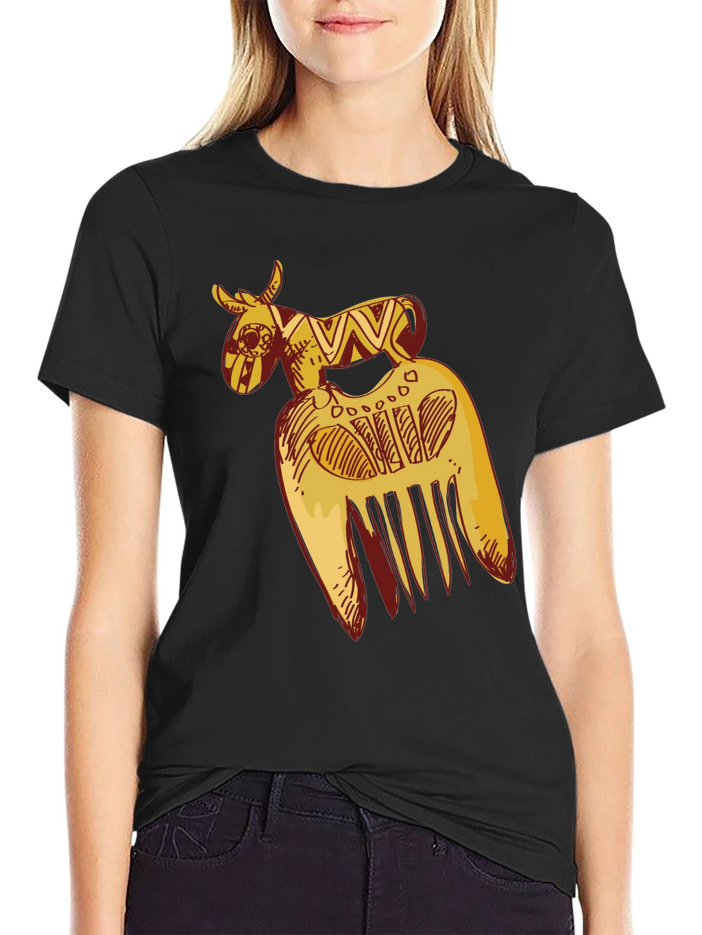 African Comb Black T-Shirt