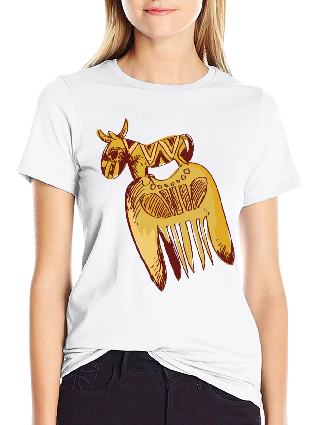 African Comb Black T-Shirt