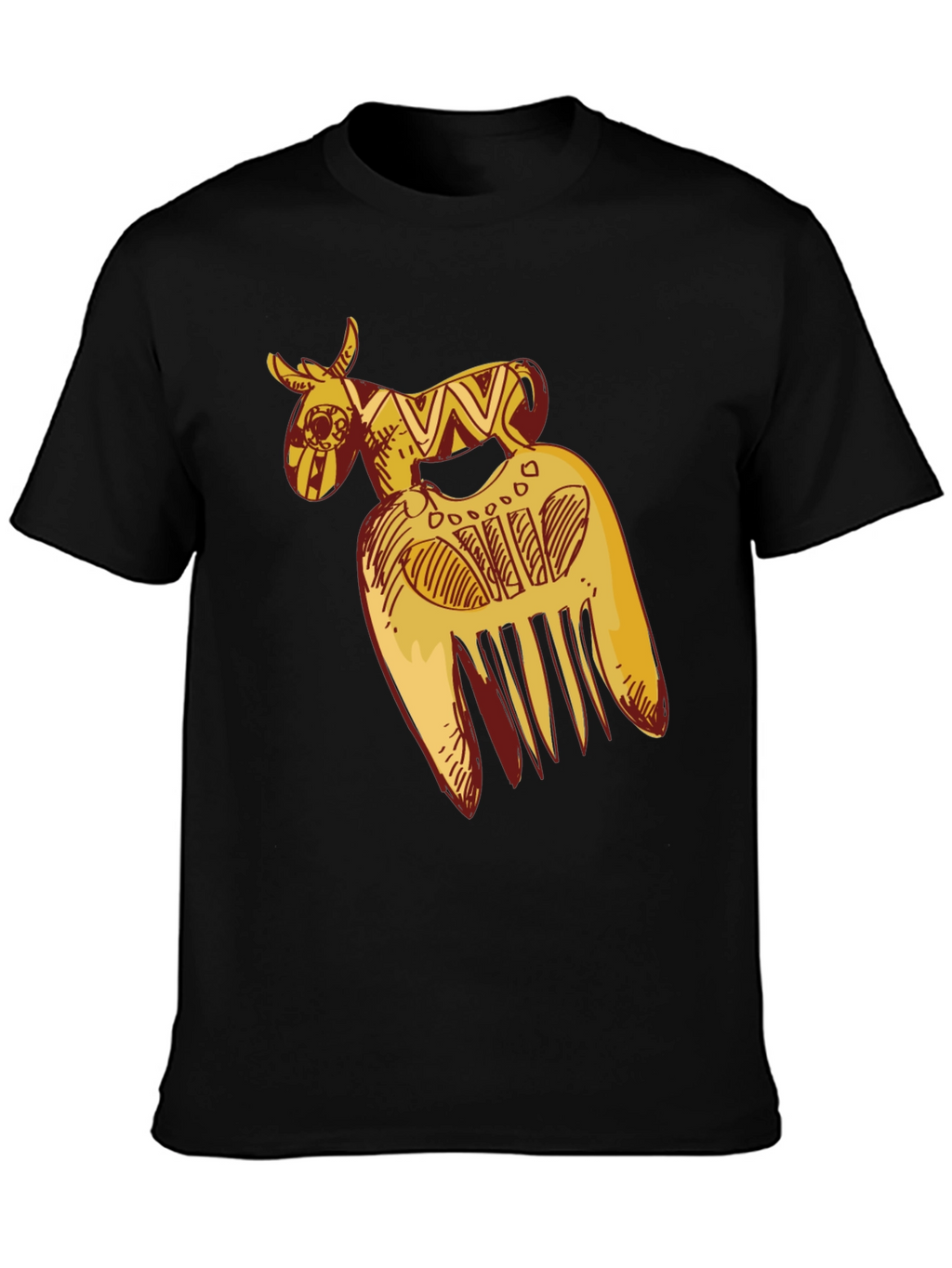 African Comb Black T-Shirt