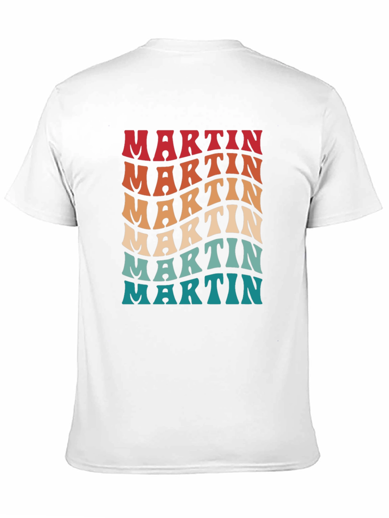 Retro Martin T-Shirt - Personalized Name Design