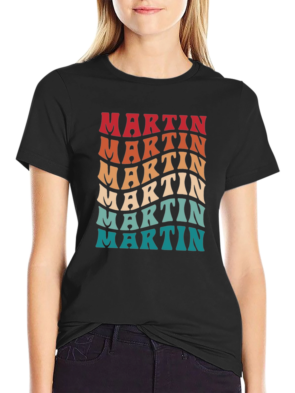 Retro Martin T-Shirt - Personalized Name Design