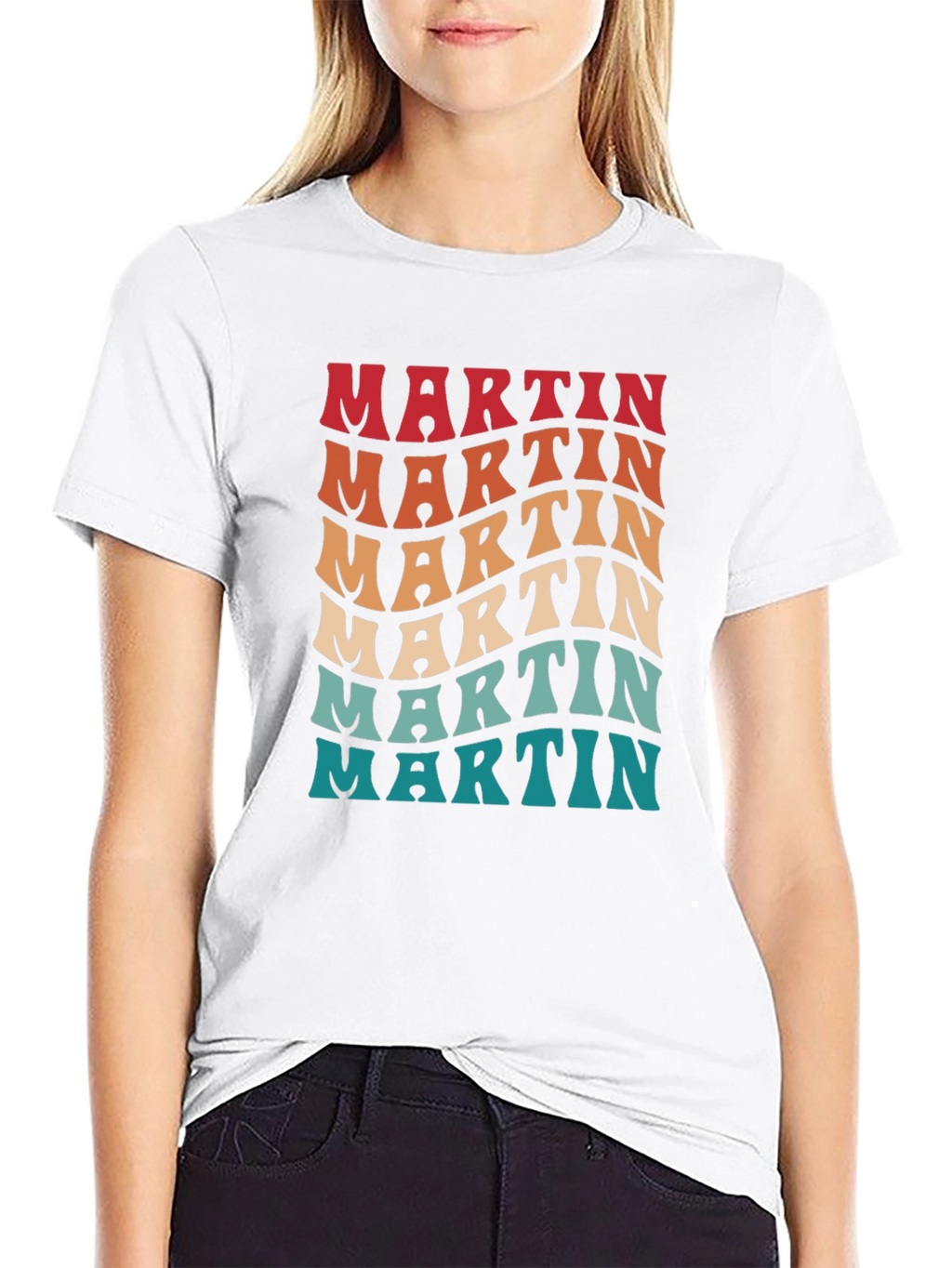 Retro Martin T-Shirt - Personalized Name Design