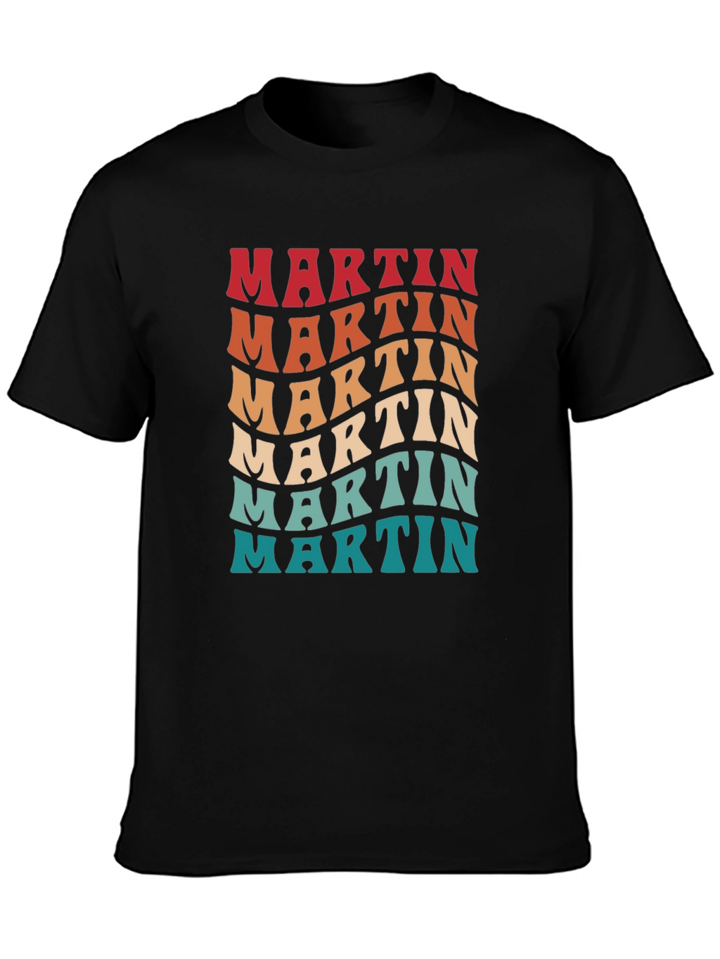 Retro Martin T-Shirt - Personalized Name Design
