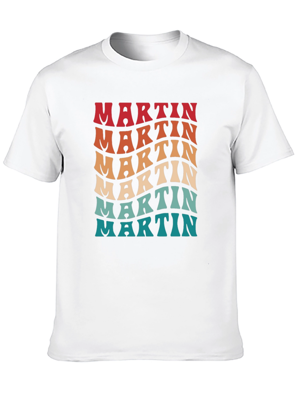Retro Martin T-Shirt - Personalized Name Design