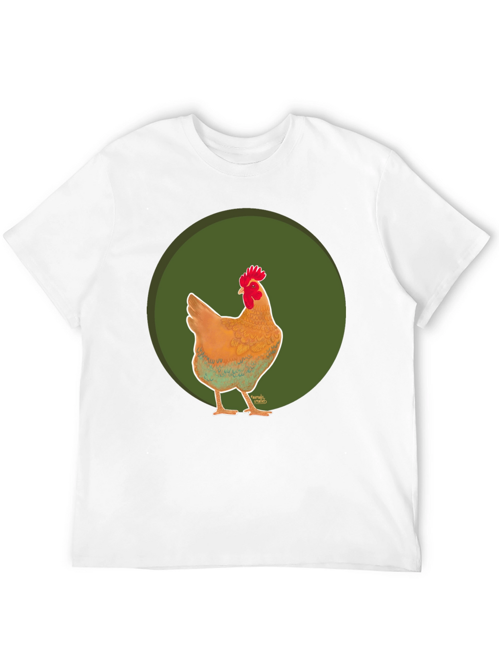 Chicken Graphic Tee - Casual Black T-Shirt