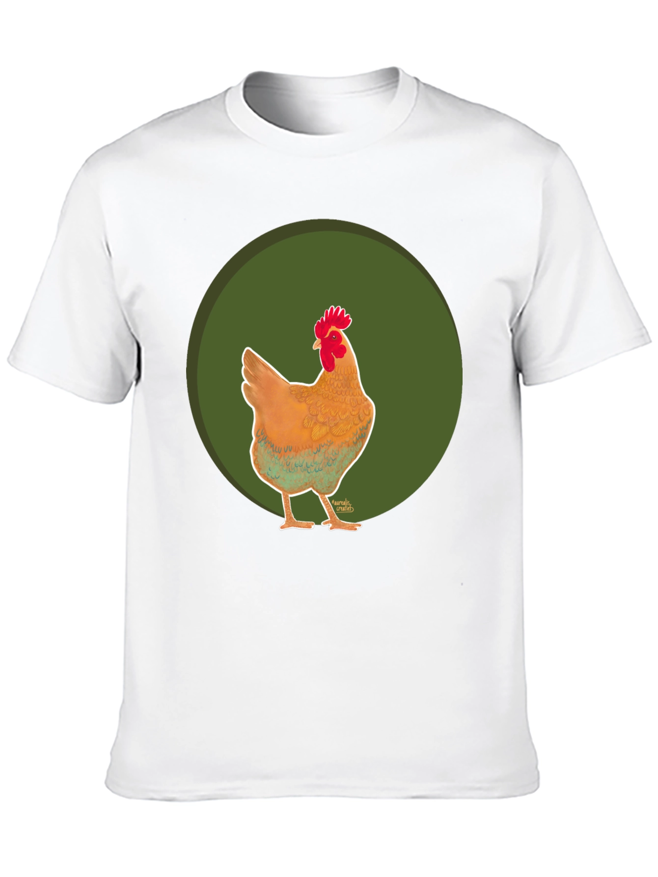 Chicken Graphic Tee - Casual Black T-Shirt