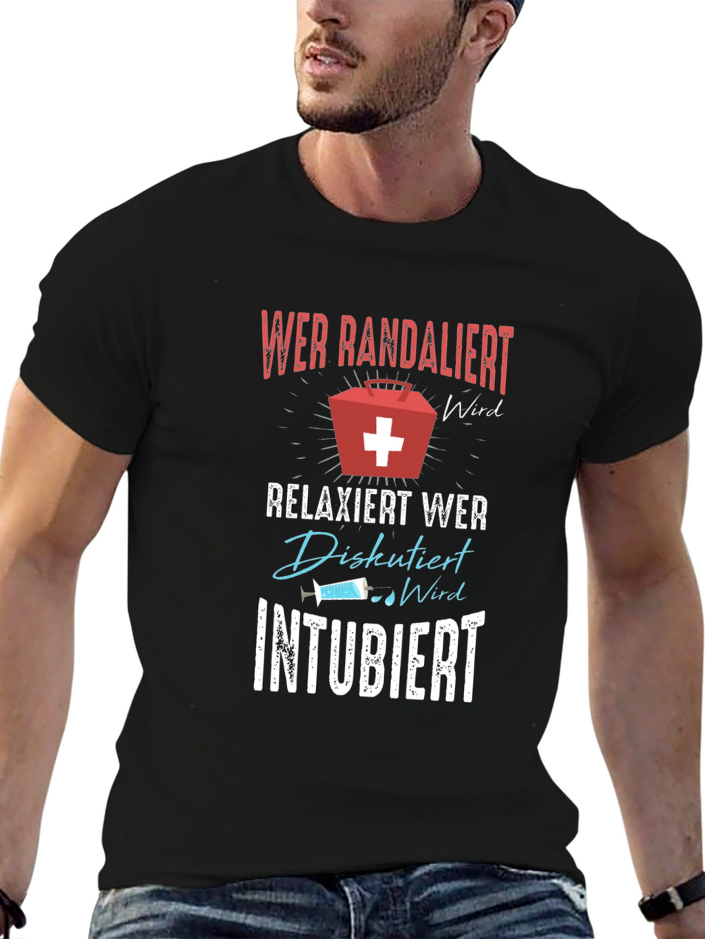 Funny Medical T-Shirt - Randalier Intubiert