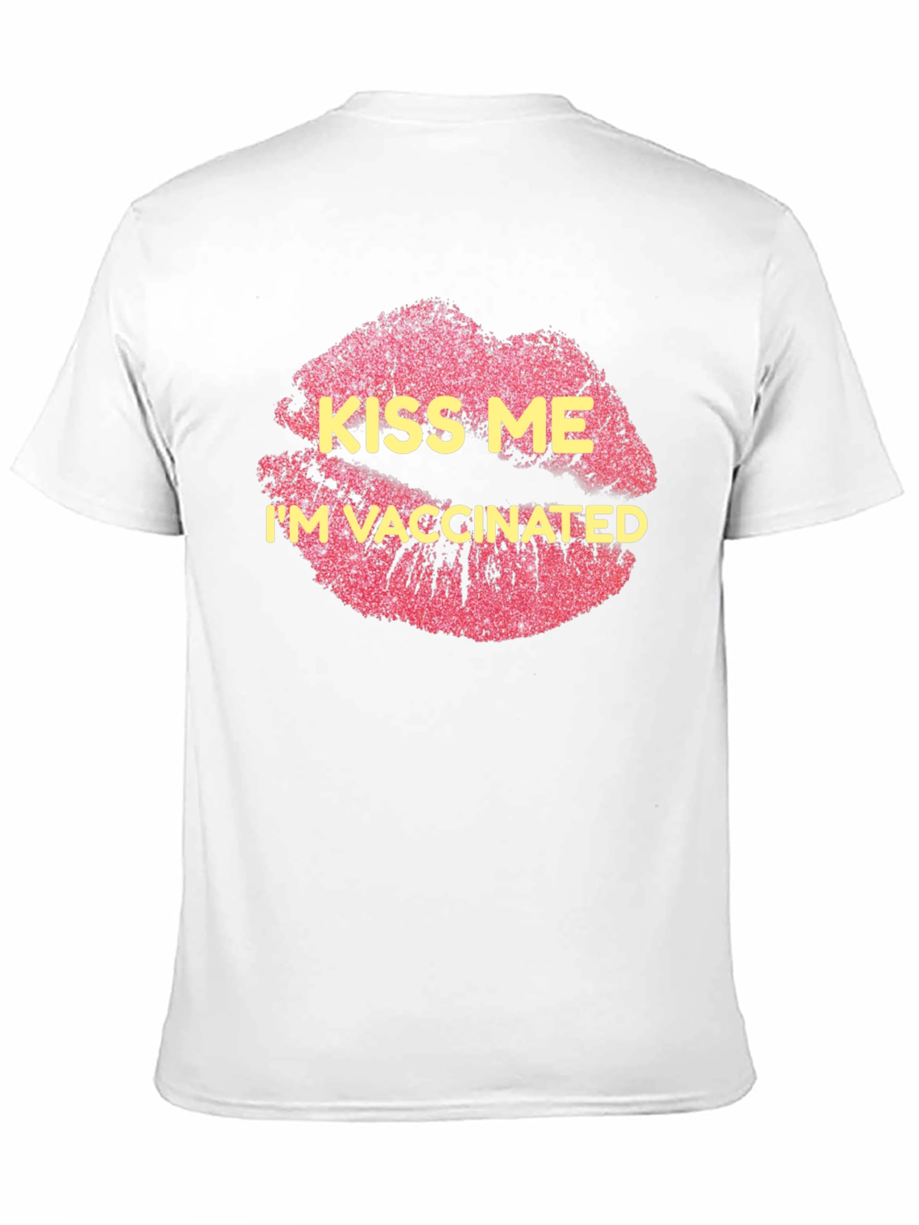 Kiss Me Im Vaccinated Black T-Shirt