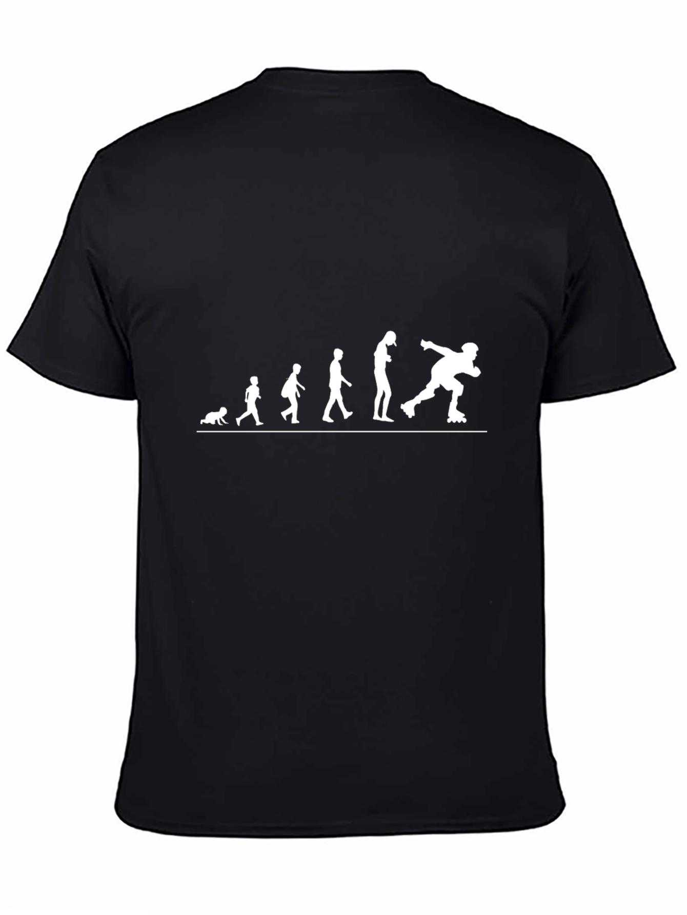 Evolution of Roller Skating T-Shirt - Black