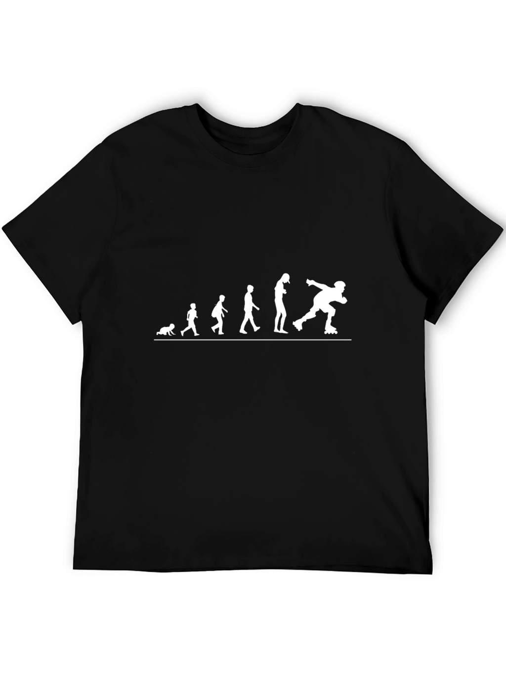 Evolution of Roller Skating T-Shirt - Black
