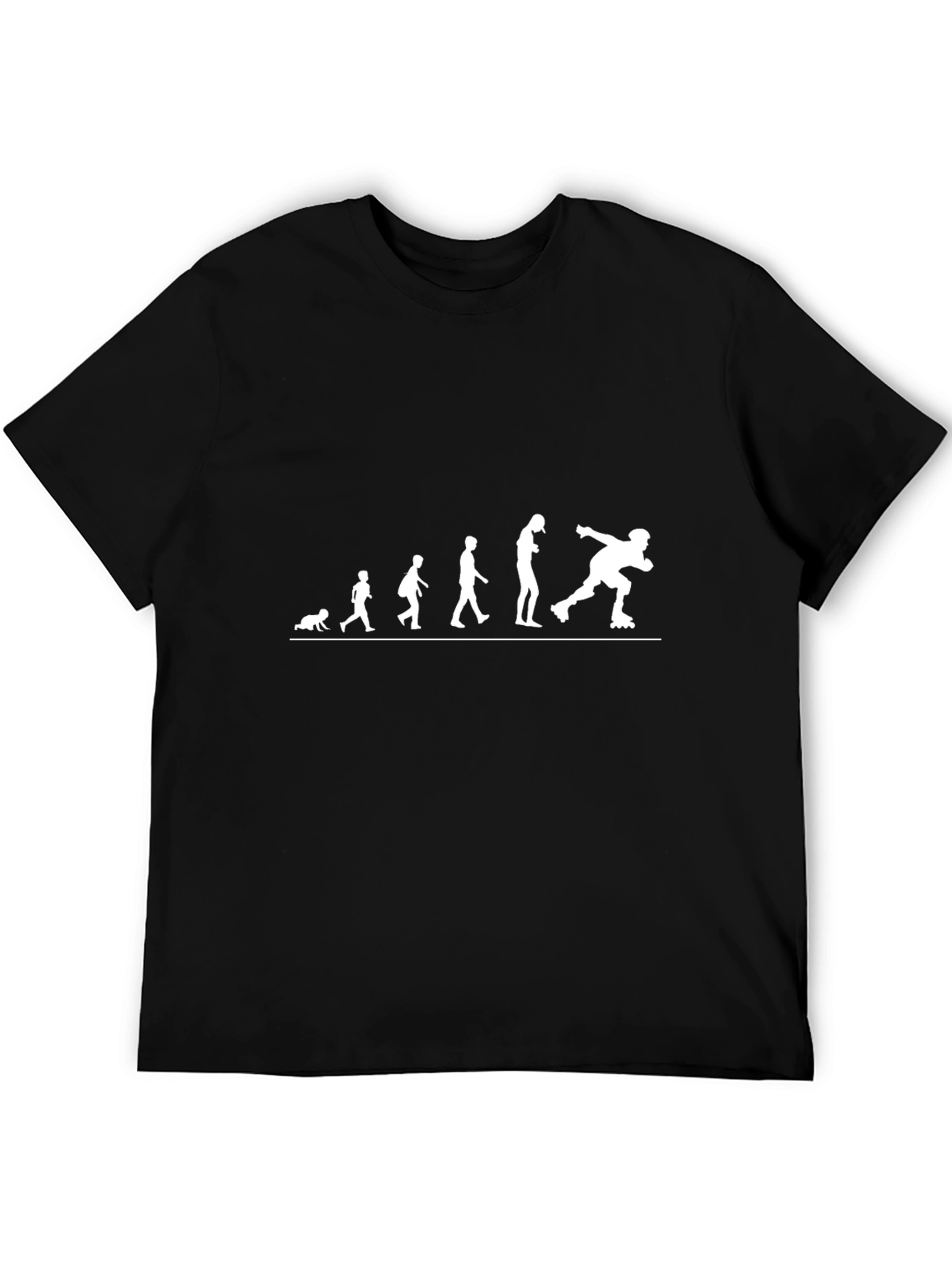 Evolution of Roller Skating T-Shirt - Black