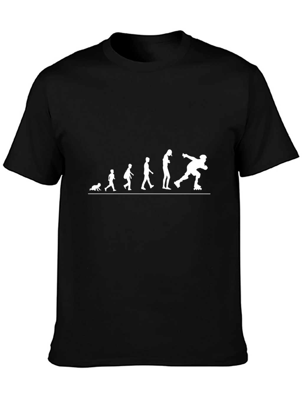 Evolution of Roller Skating T-Shirt - Black