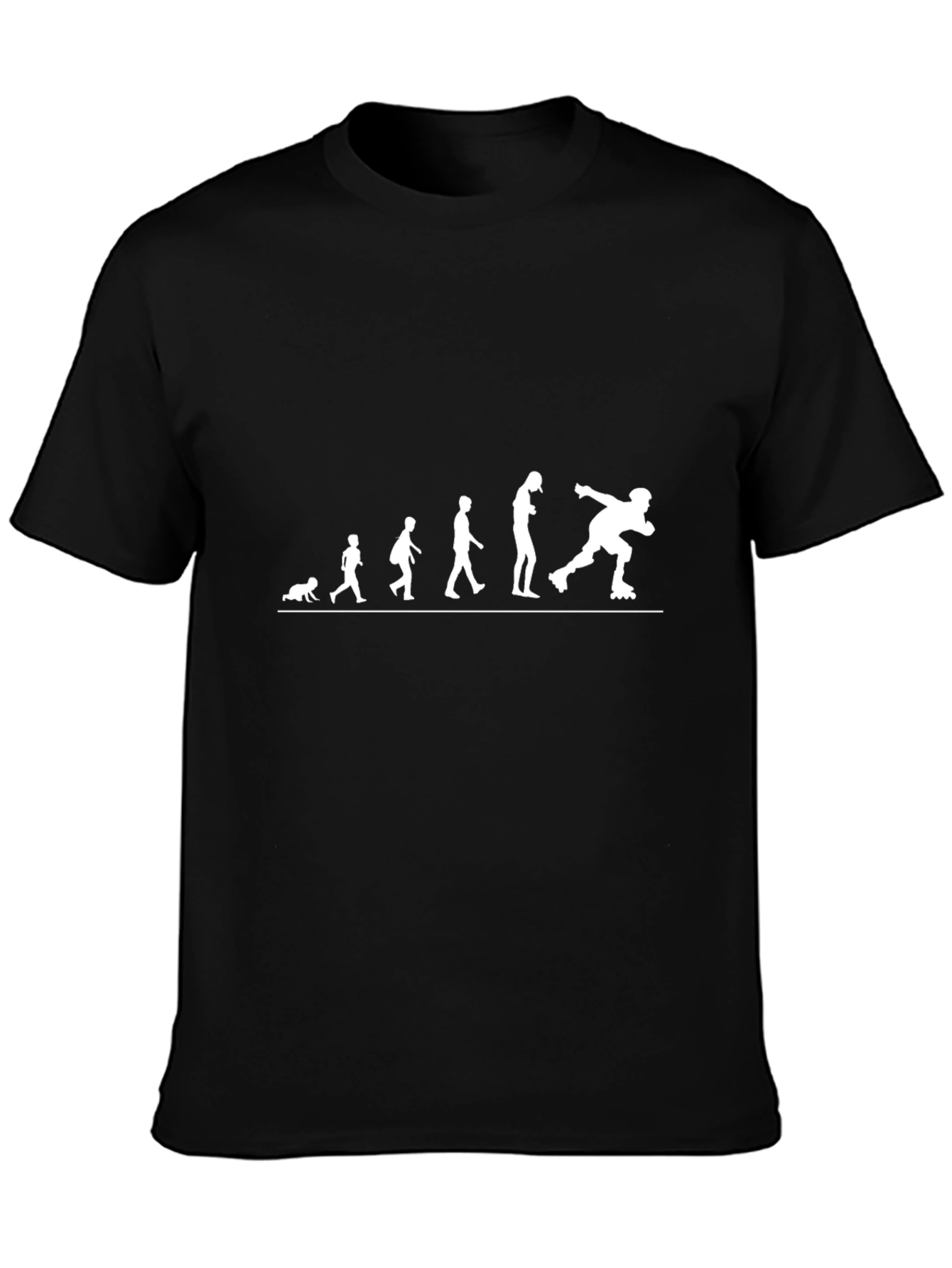 Evolution of Roller Skating T-Shirt - Black