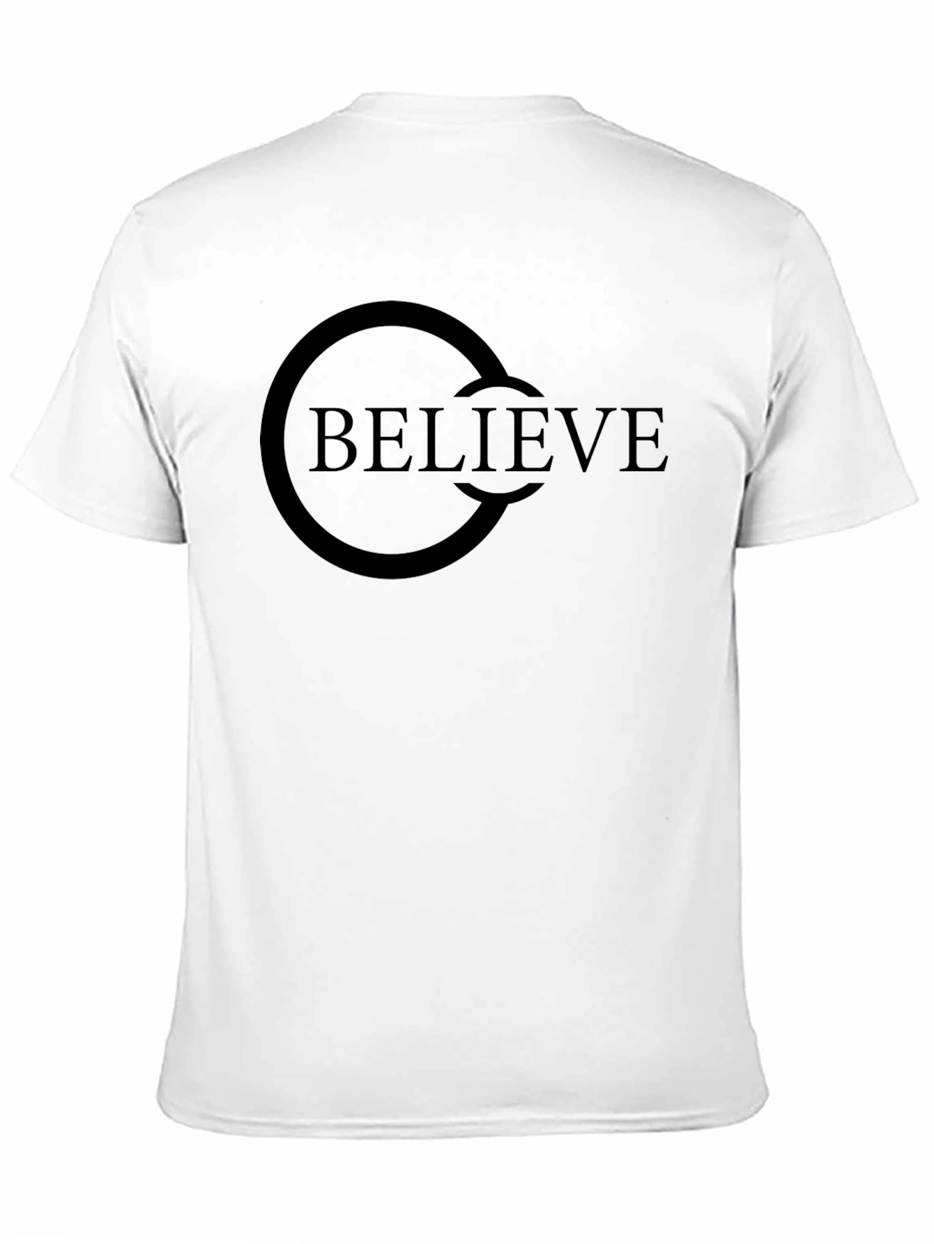 Believe Graphic Tee - Classic Black Cotton T-Shirt