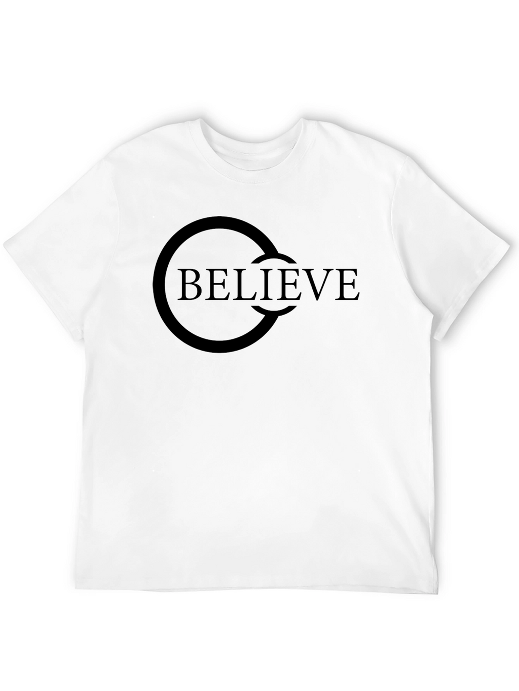 Believe Graphic Tee - Classic Black Cotton T-Shirt