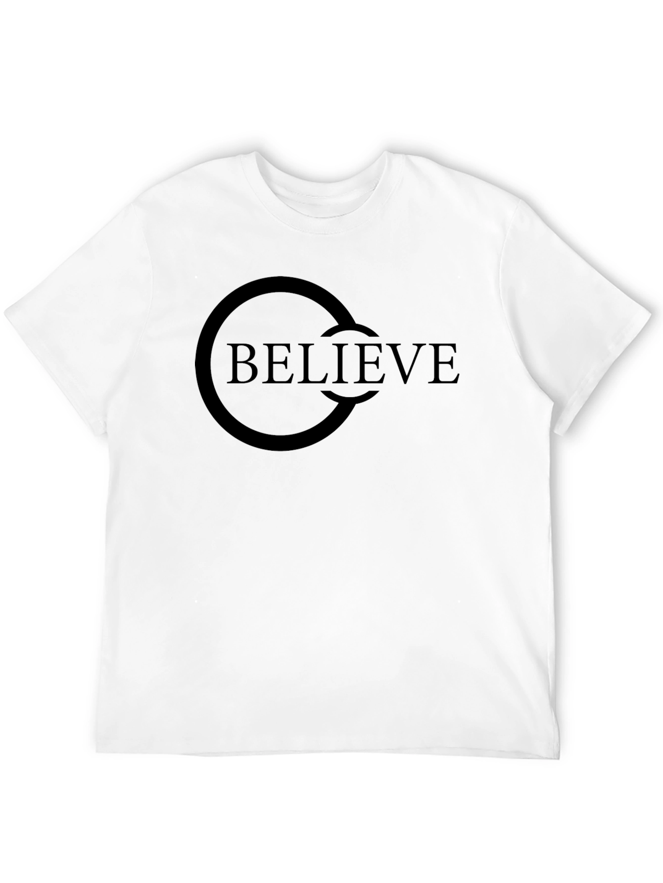 Believe Graphic Tee - Classic Black Cotton T-Shirt